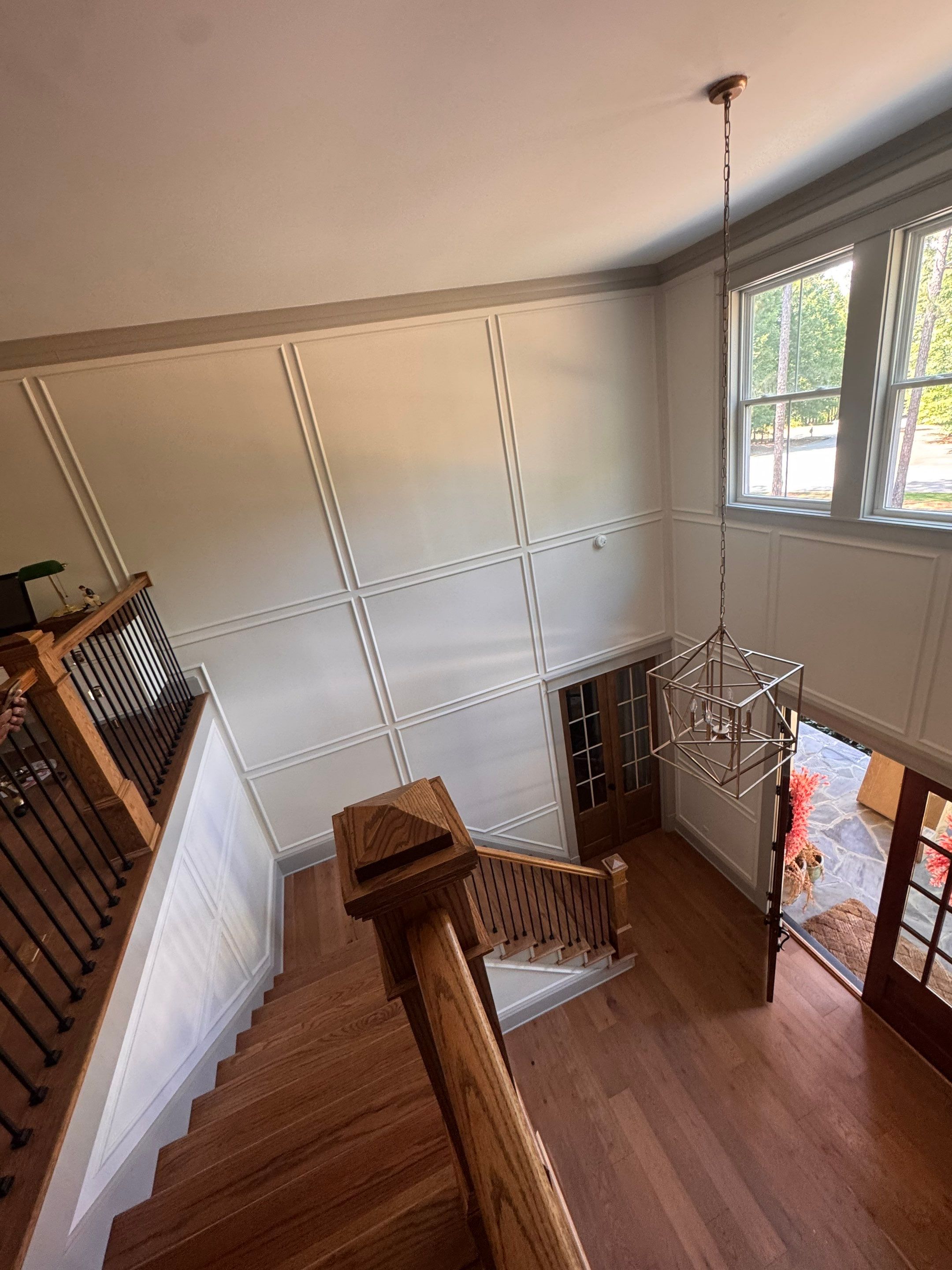 Interior Painting and Custom Millwork for a Greensboro Entryway by PGP Surface Solutions, LLC