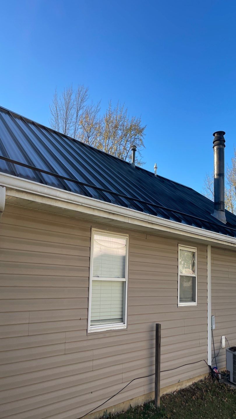 Residential Roofing Installation using Platinum Pro Standing seam  by Nitro Roofing and Construction