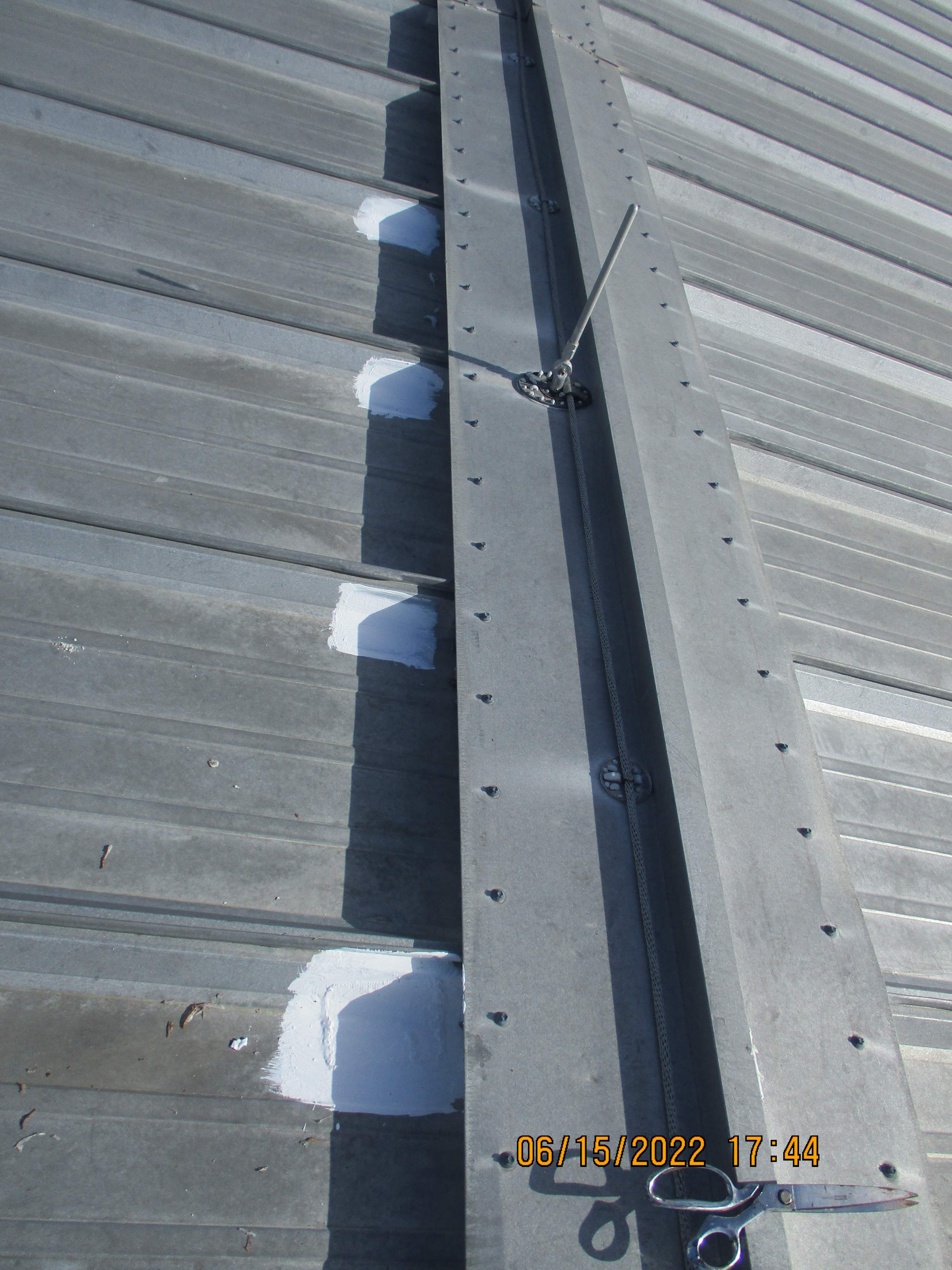 Calder Casino & Race Track Partial Metal Restoration  using #924 Eterna-Sil Premium Silicone Roof Coating by Morton Roofing, Inc.