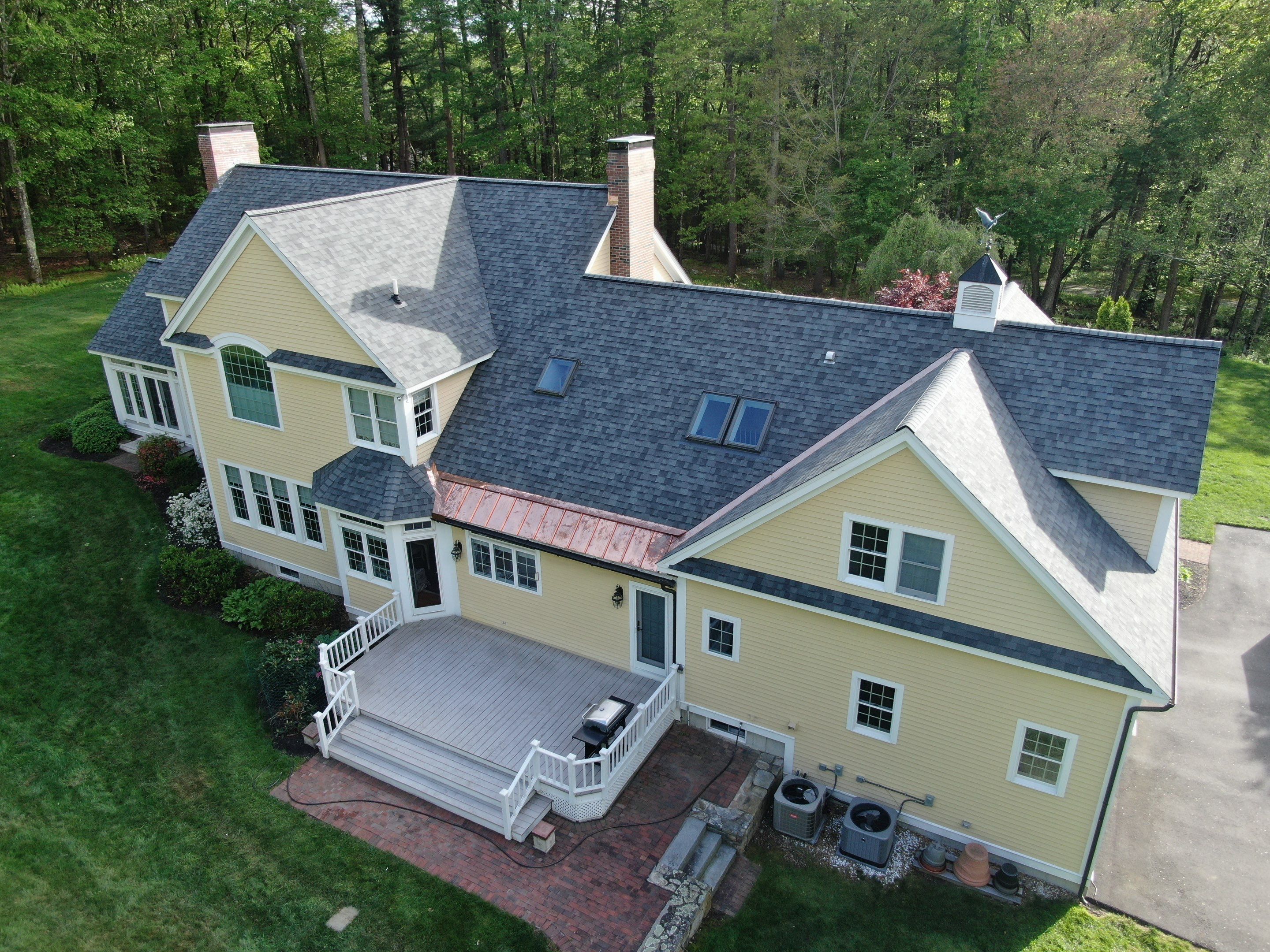 Roof Replacement with Owens Corning Shingles and Copper Flashing by Mighty Dog Roofing of Greater Middlesex County