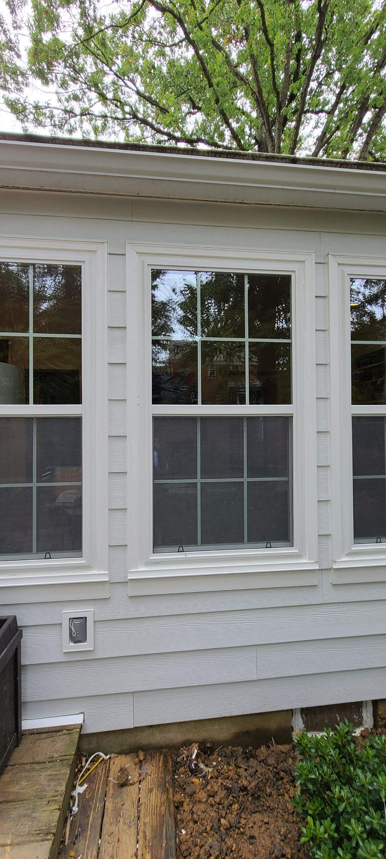 James Hardie porch siding install with custom PVC Trim by Window Depot of Annapolis