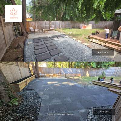 Backyard Refresh with Slab Installation & Garden Beds