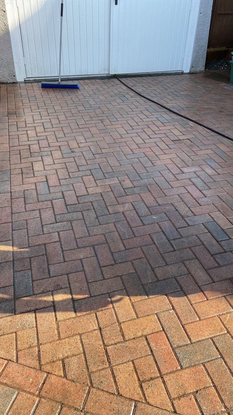 Driveway And Patio Clean using honda 21 ltr/min by Ges Exterior Cleaning ltd
