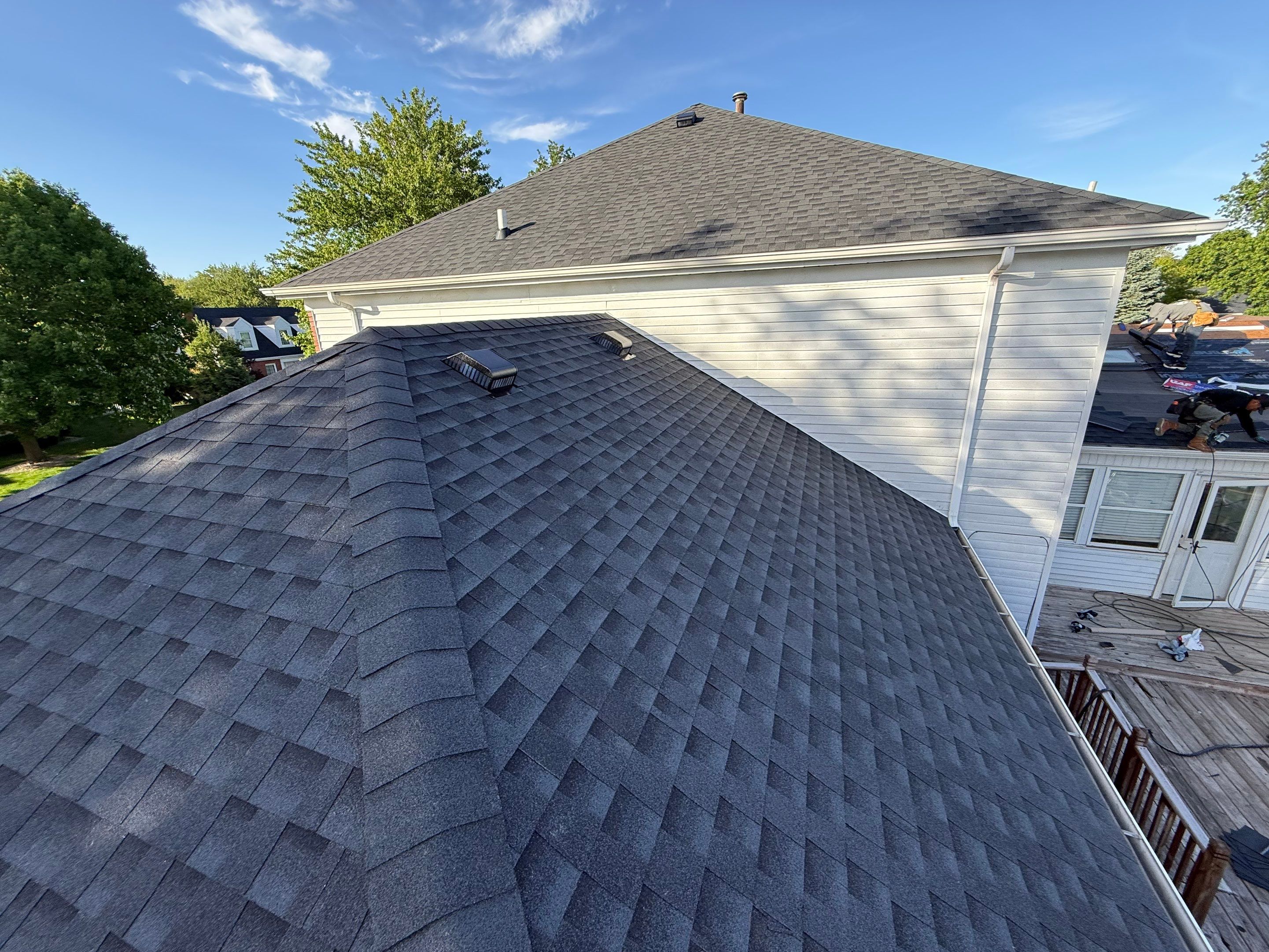 Roof replacement by Optimal Home Improvement 
