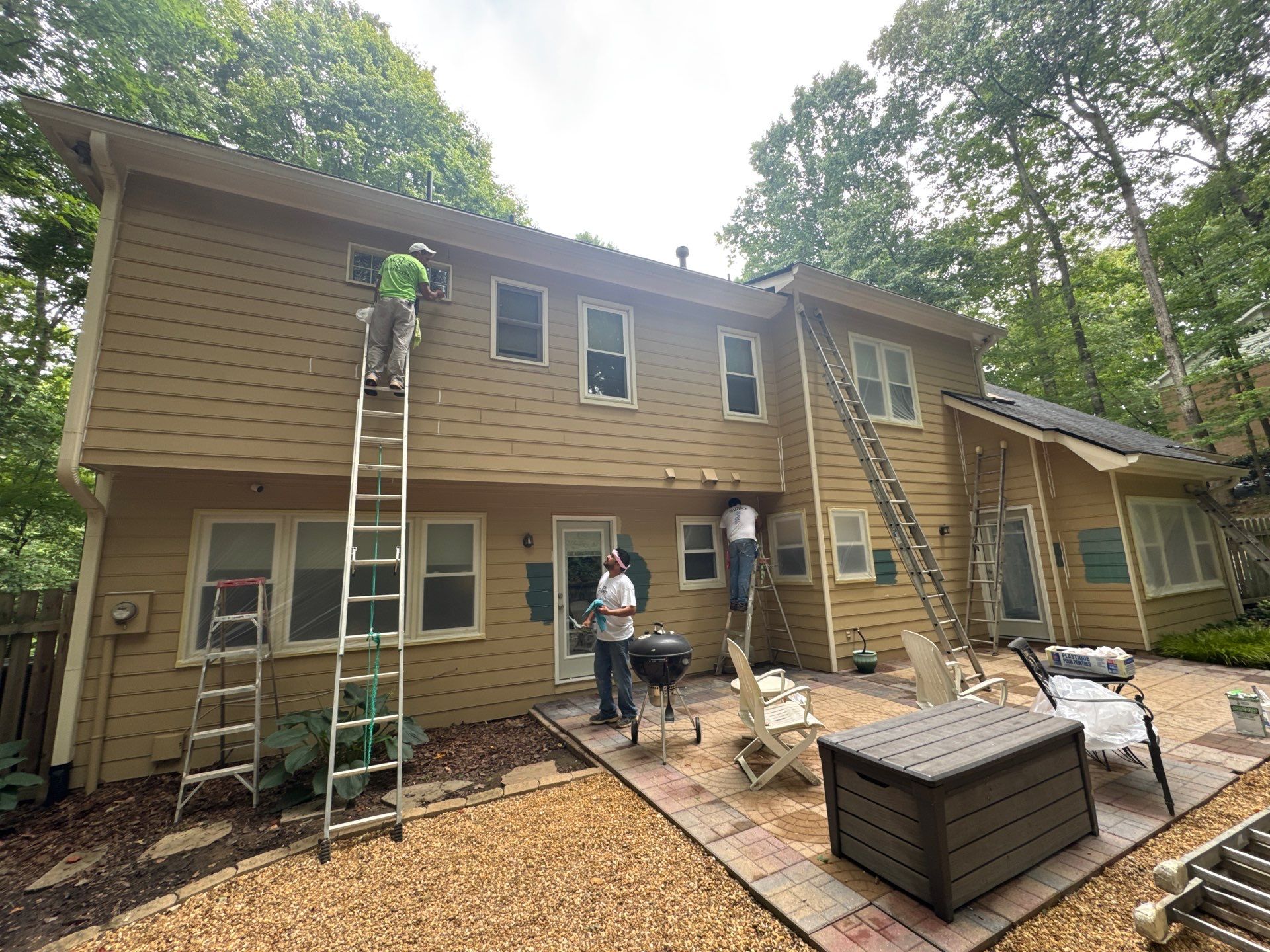 Two-Story Exterior Repainting and Color Transformation in Marietta by Swift Home Renovations