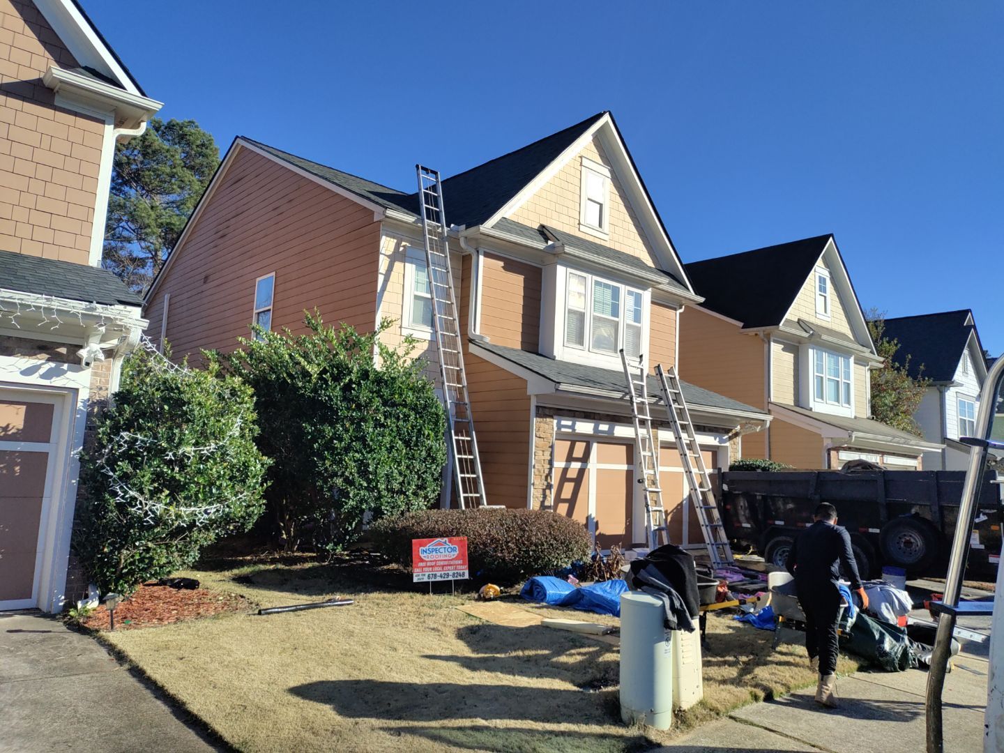 Residential Roofing Installation using Owens Corning by Inspector Roofing and Restoration