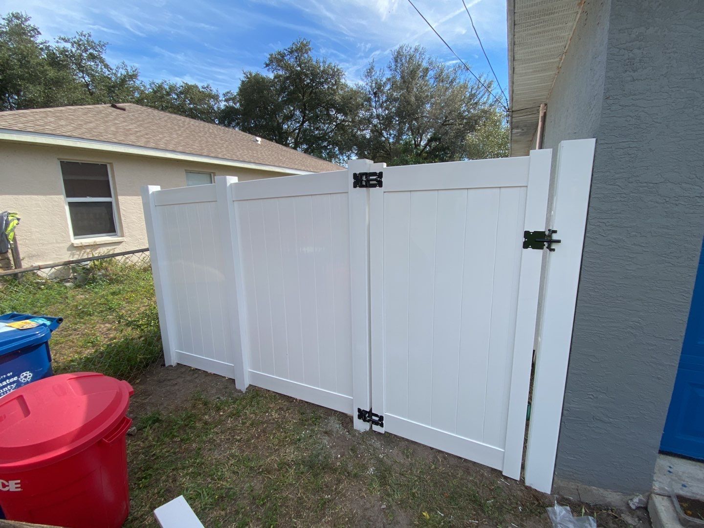 Bradenton, FL 6 ft. Tall White Vinyl Privacy Fence  by Asap fence and gates, LLC
