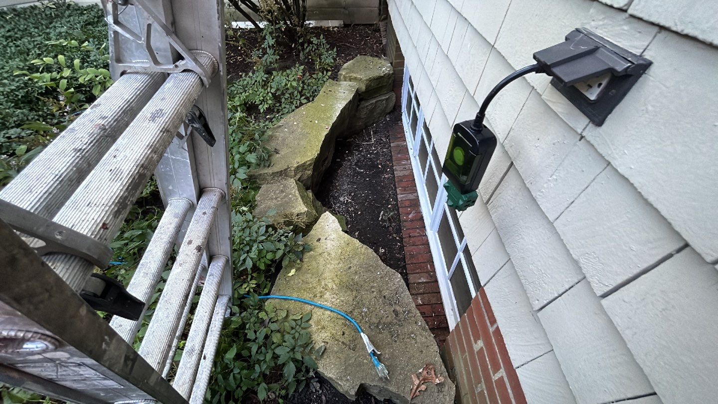 natural stone using Algaecide, soft wash soap by Northern Power Washing LLC.