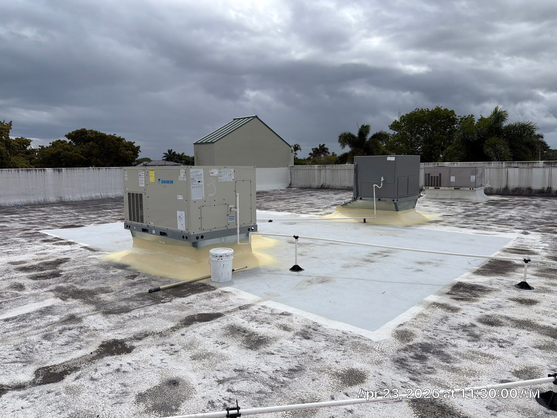 Commercial Flat Roof Restoration and Elastomeric Waterproofing in Delray Beach by Roof King LLC