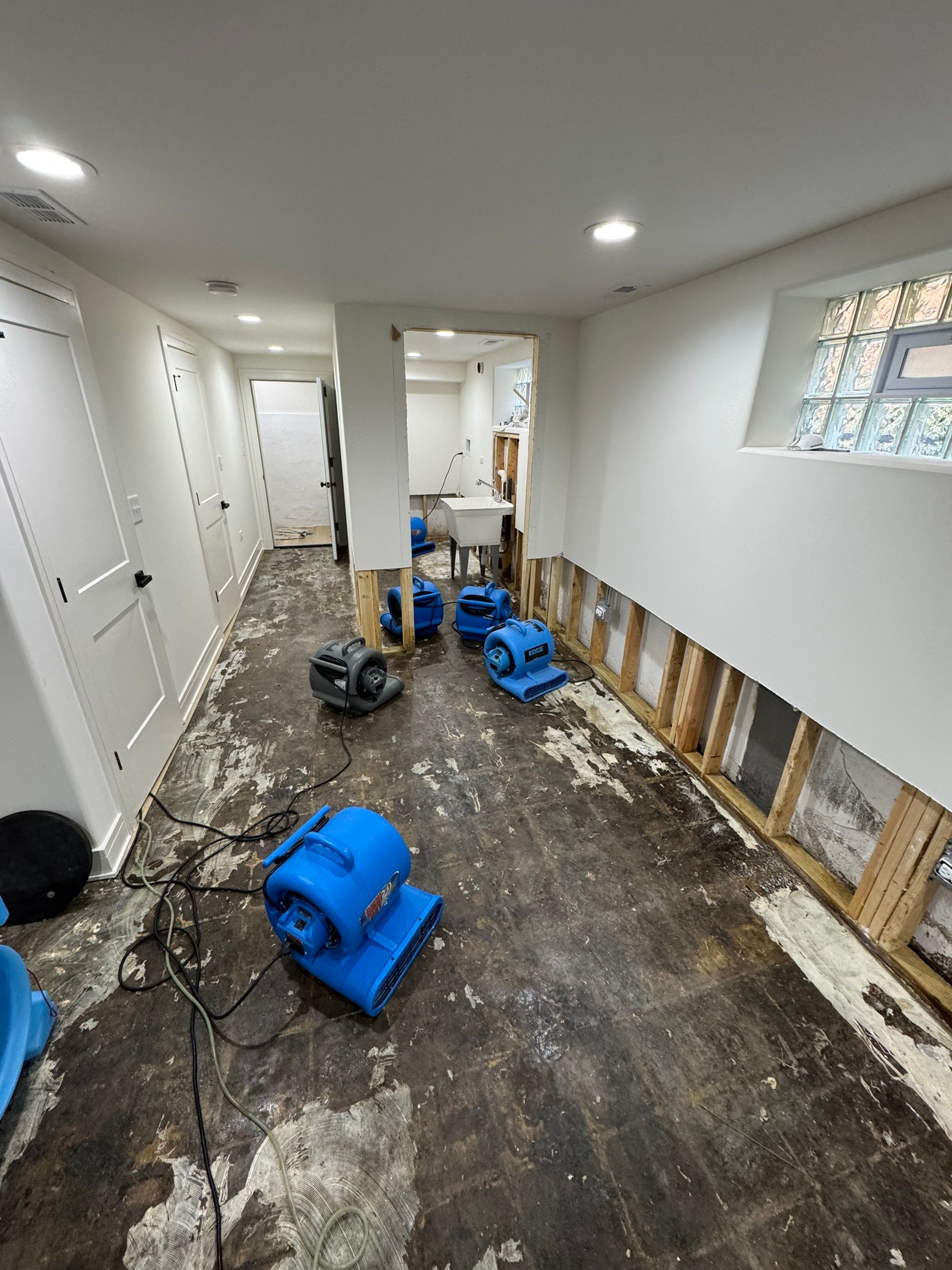 Basement Water Damage Mitigation and Structural Drying in Chicago by Chicagoland Water Medics