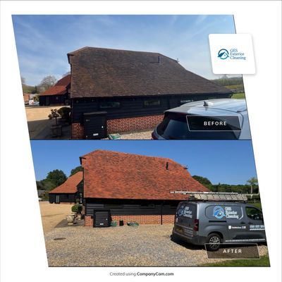 Roof Clean  - Moss Removal - Gutter Clean using Honda 15lpm Low Pressure Washing Machine