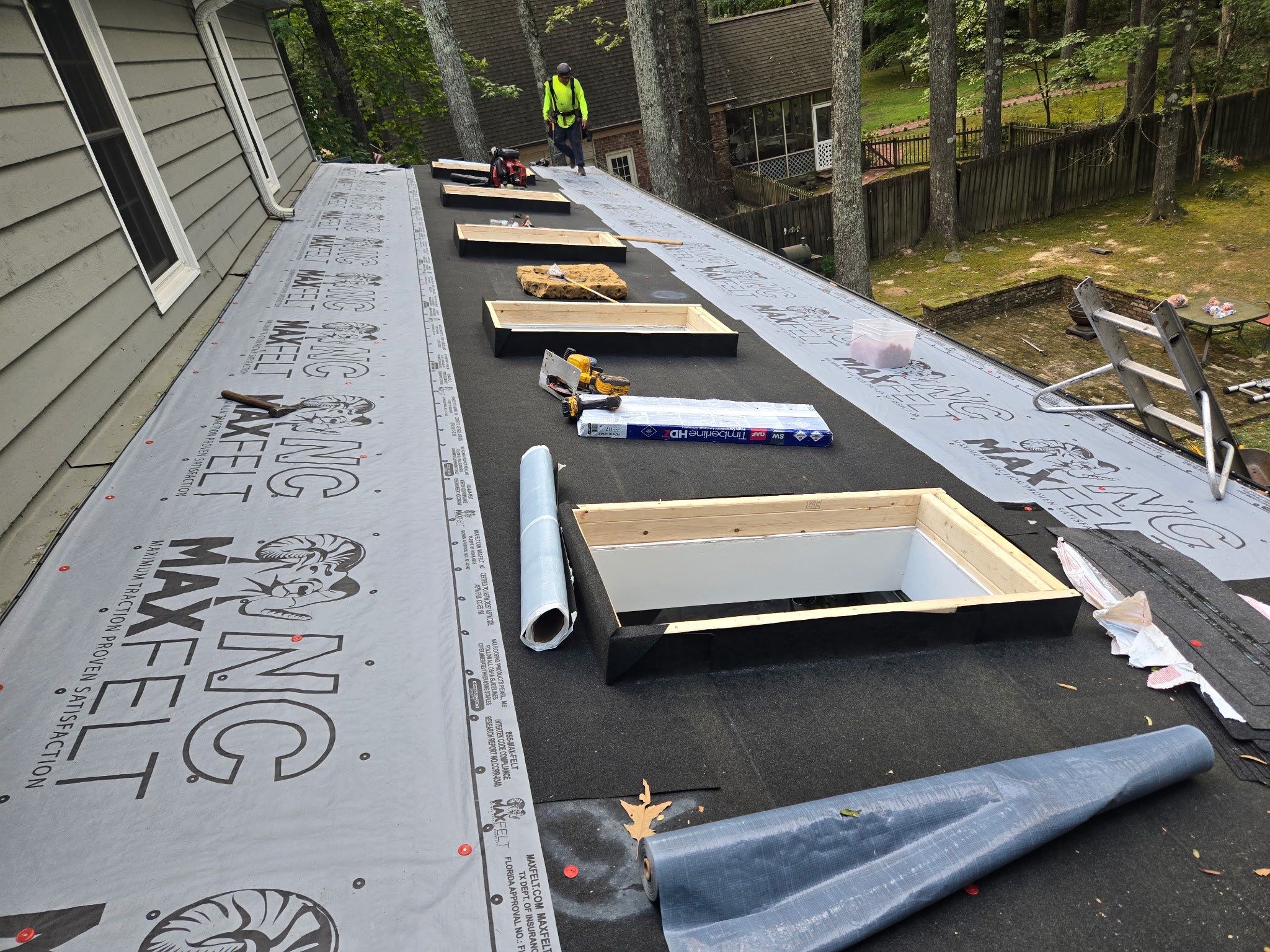 Collierville Roof Replacement Following Major Tree Impact Damage with interior repairs by Revival Roofing Services