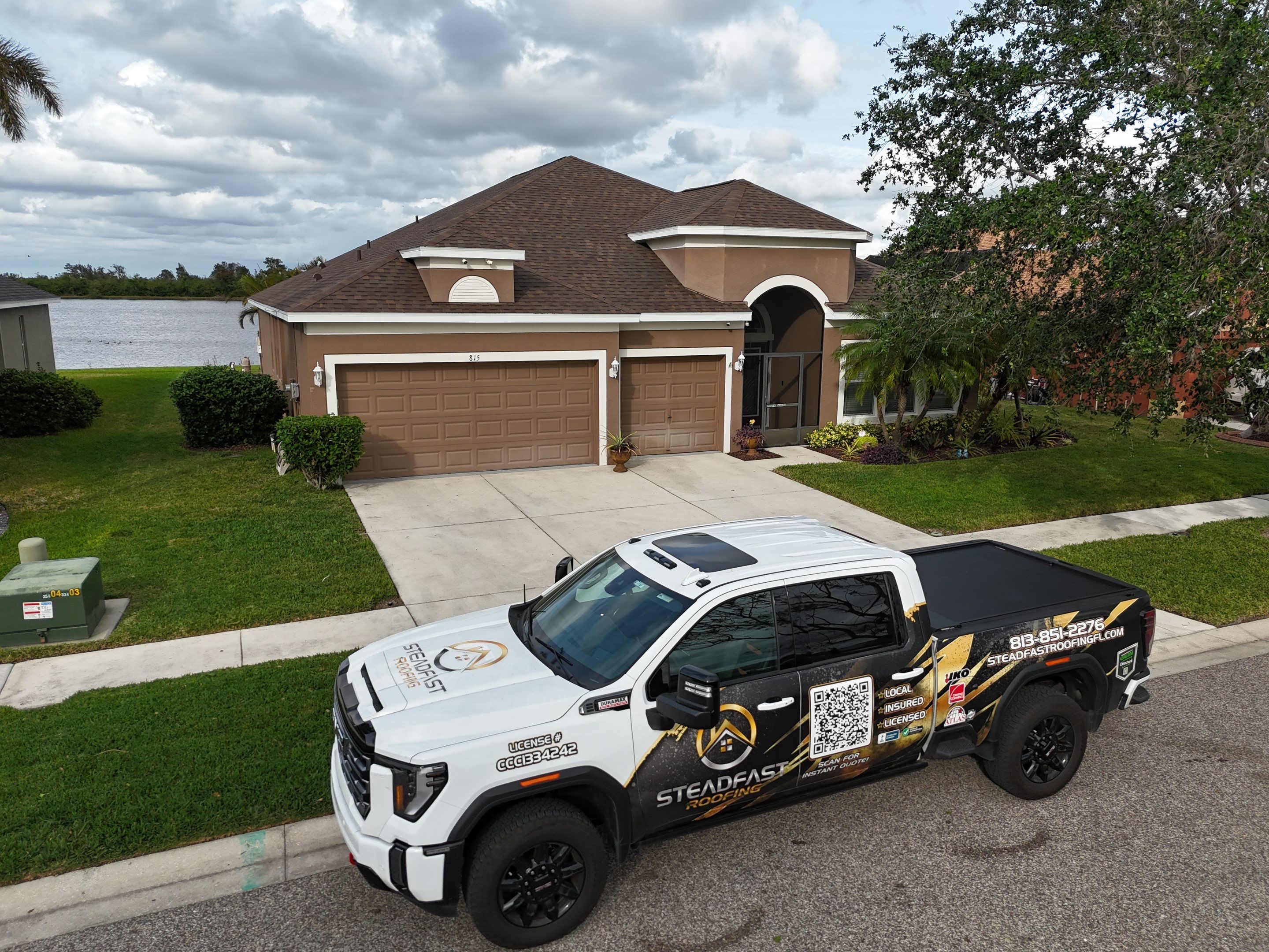 Roof Replacement in Ruskin FL. by Steadfast Roofing 