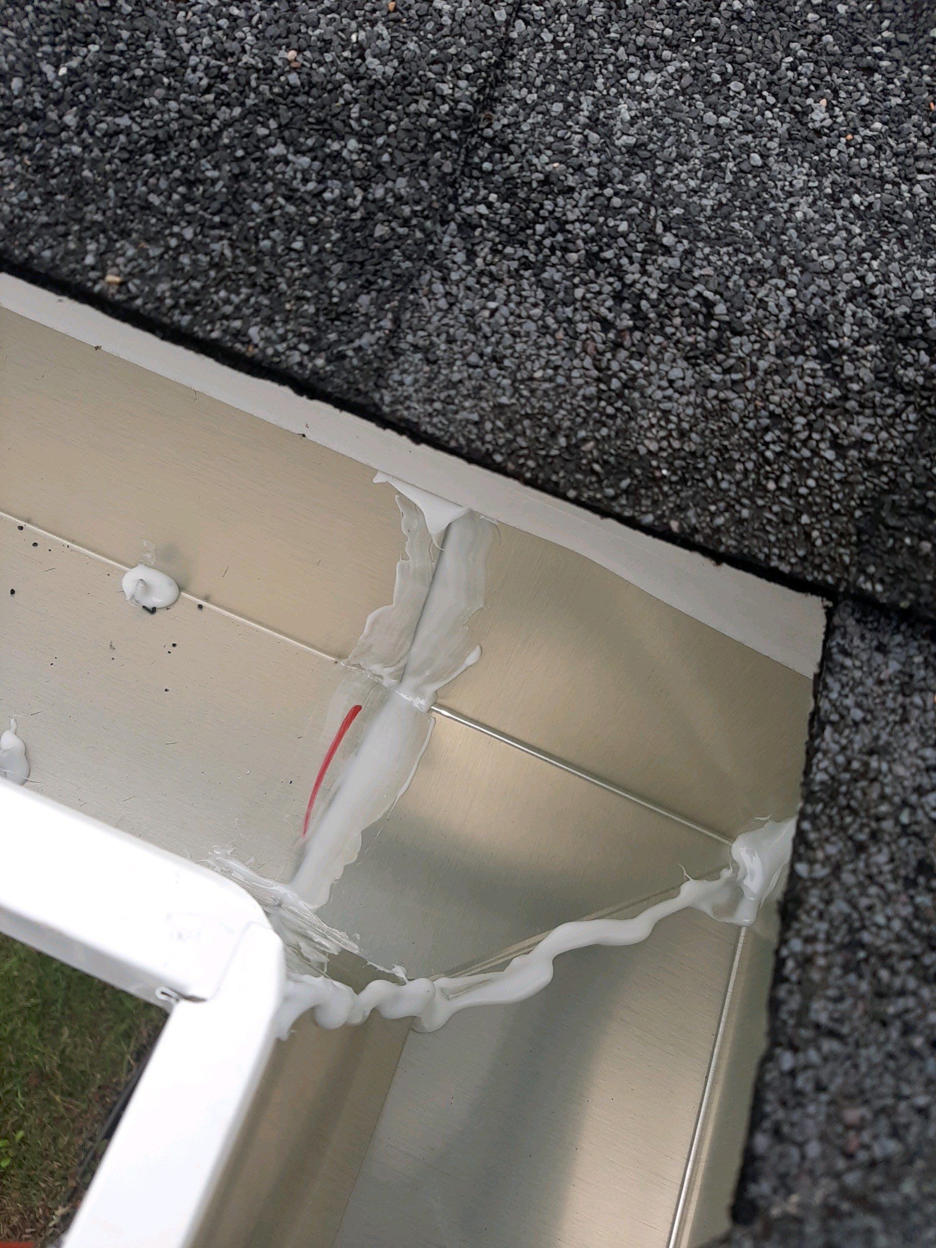 Gutter Installation using White K-Style Seamless Gutters by Gutter Professors