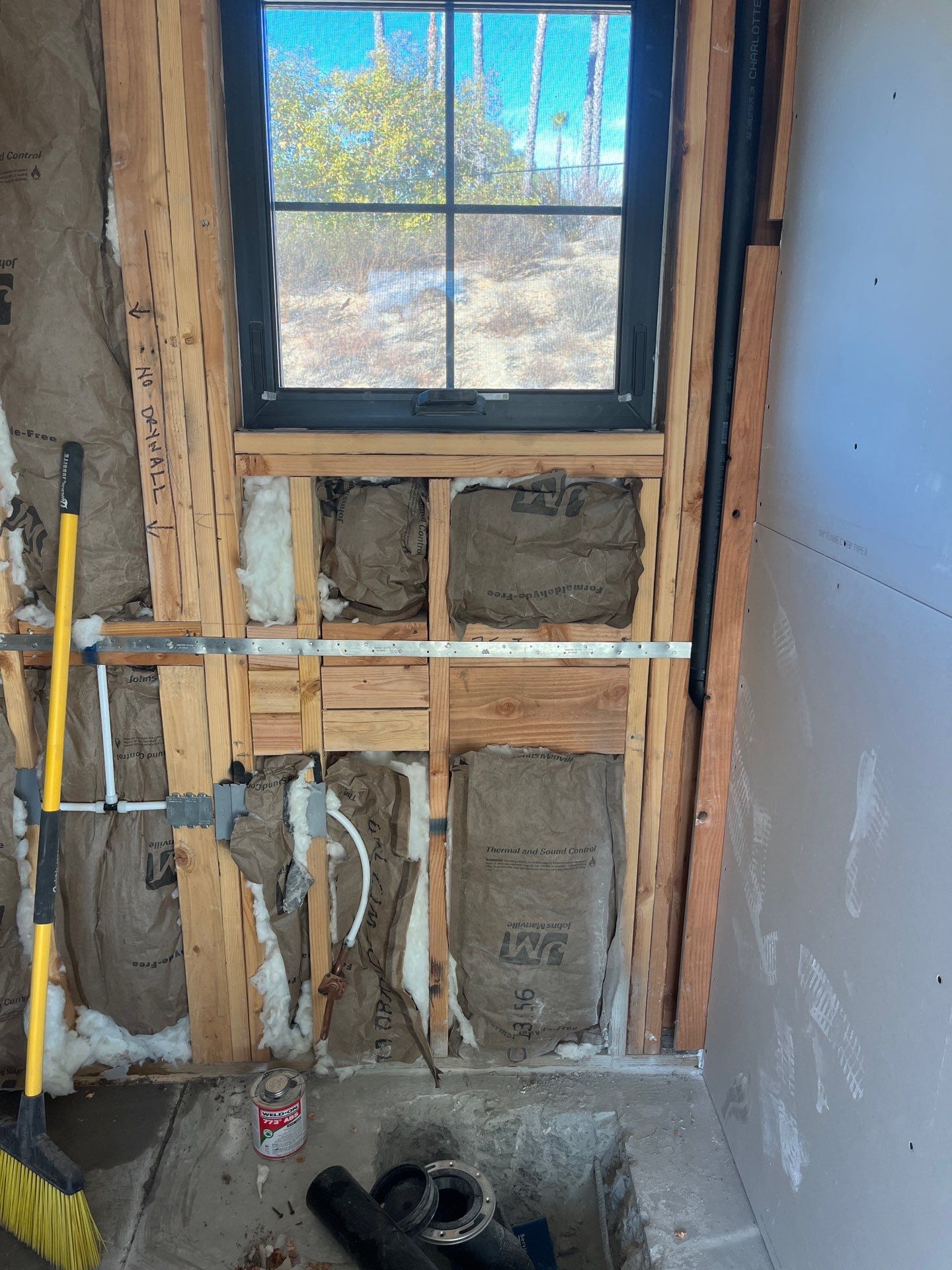 Installing Shower and New Piping by Us Plumbing 