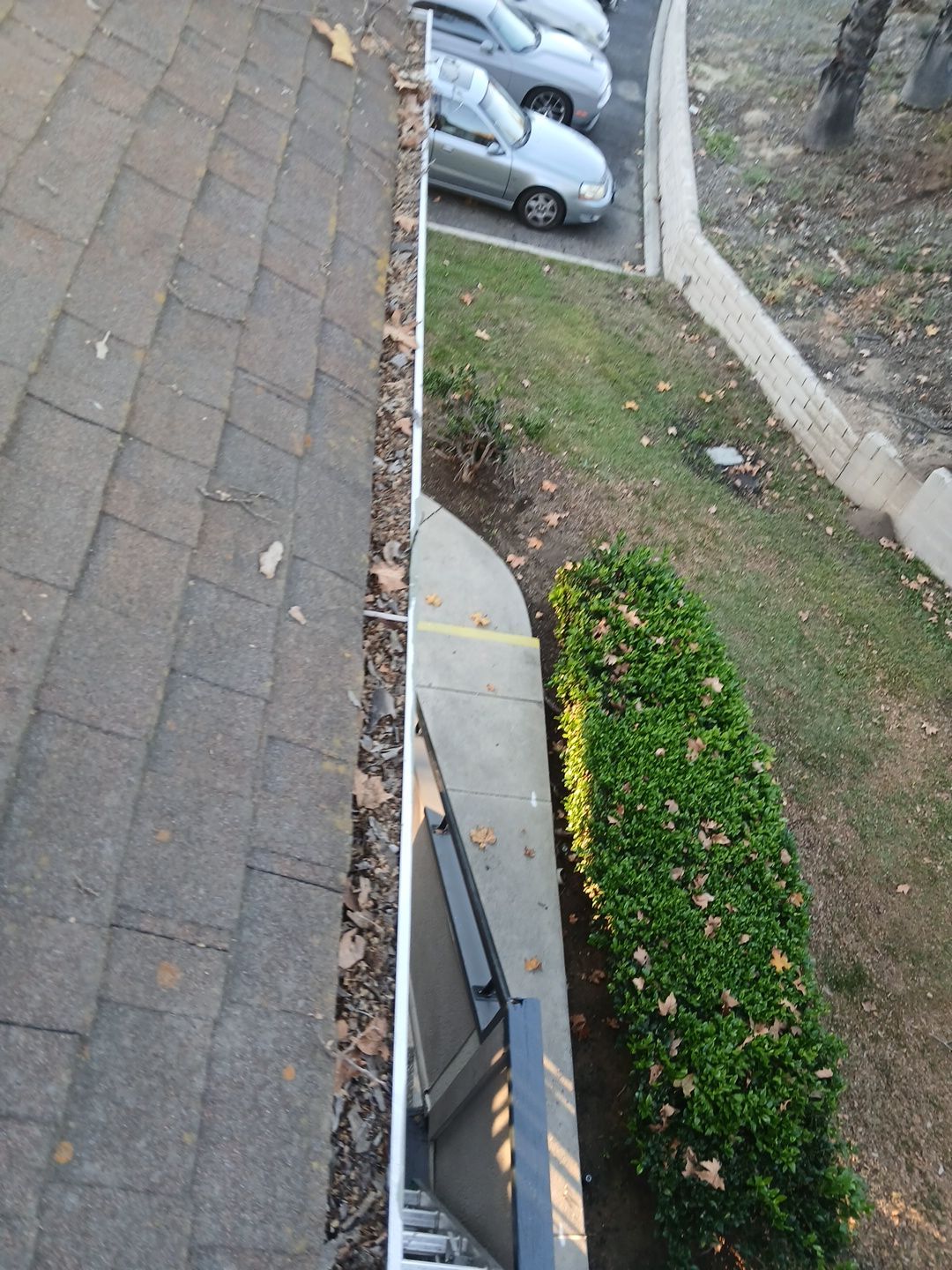 HOA gutter cleaning before