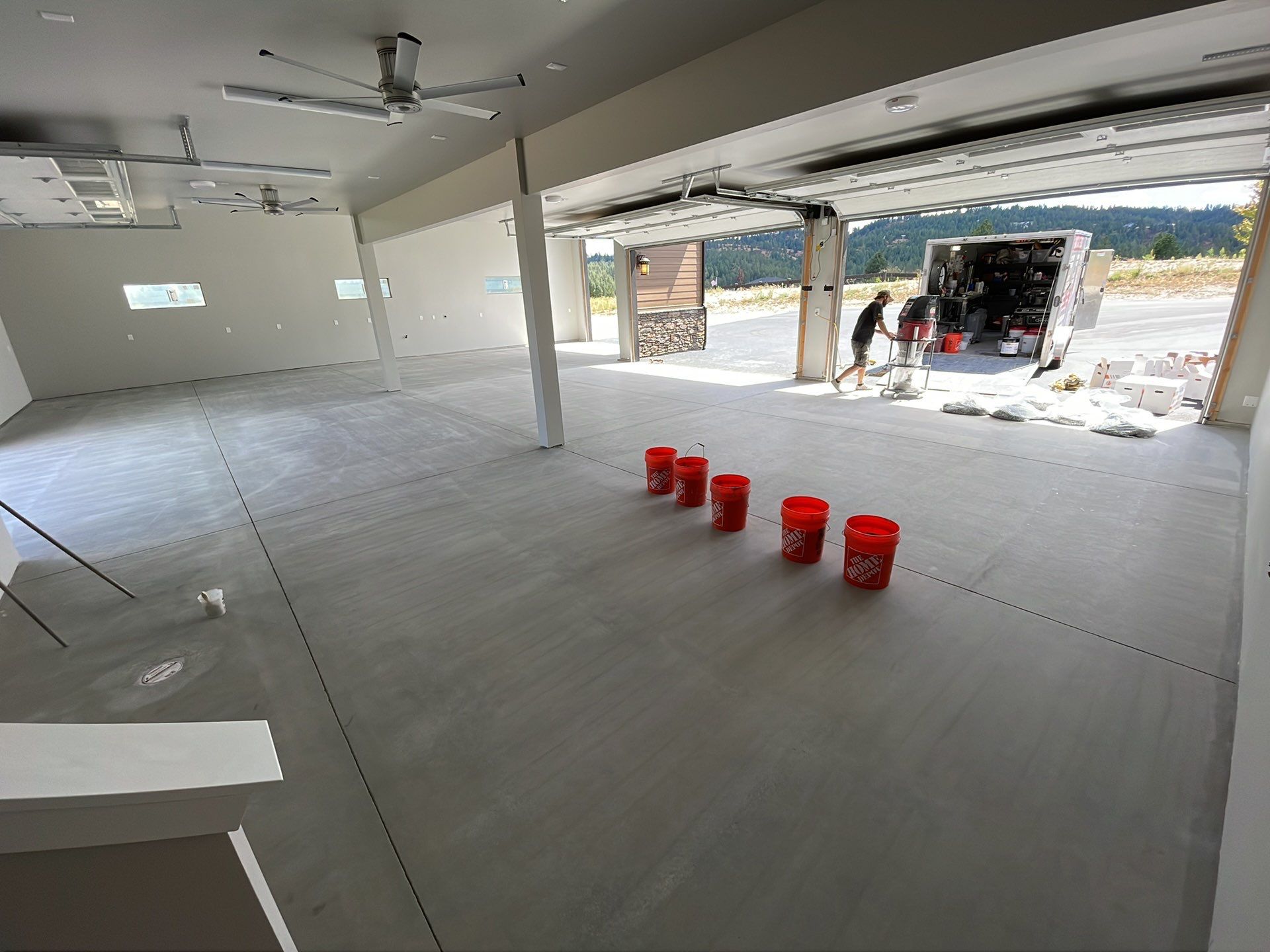 Garage Transformation using Domino by Croc Coatings, LLC