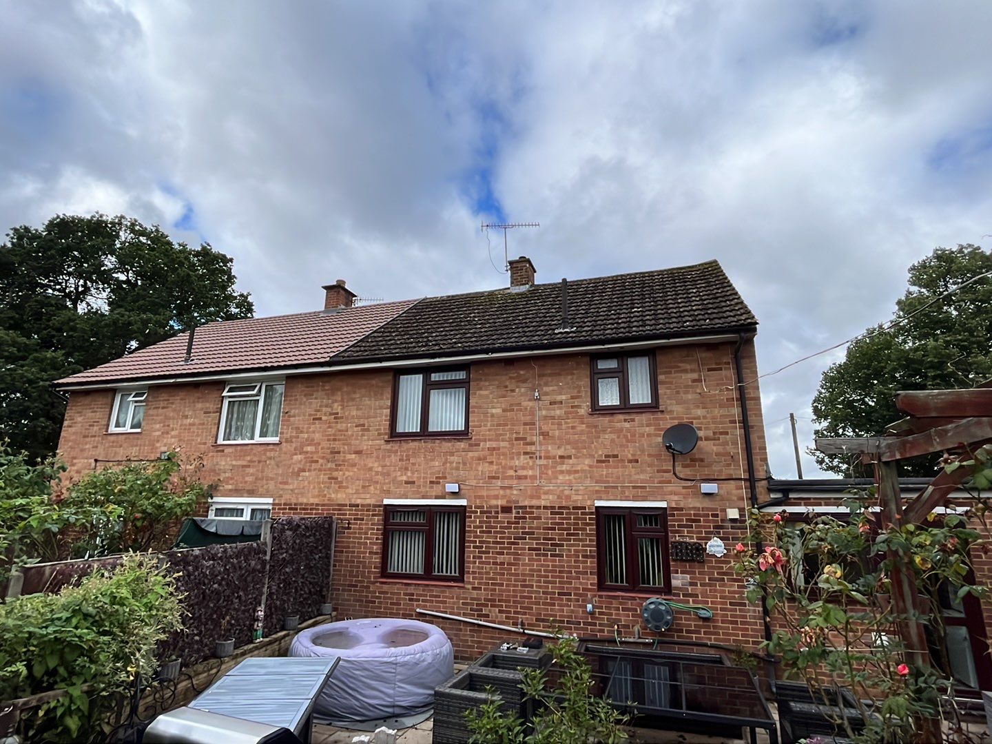 Roof Clean - Biocide Treatment using Honda 15lpm Low Pressure Washing Machine by Ges Exterior Cleaning ltd