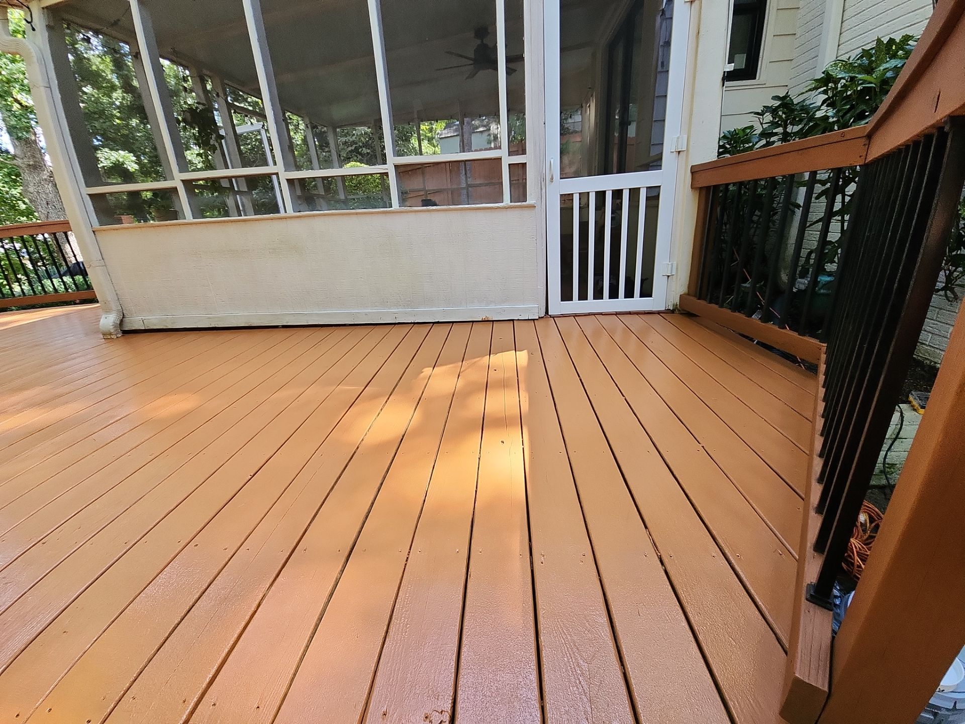 Weathered Deck using AcryFin and Stain by DuraSeal