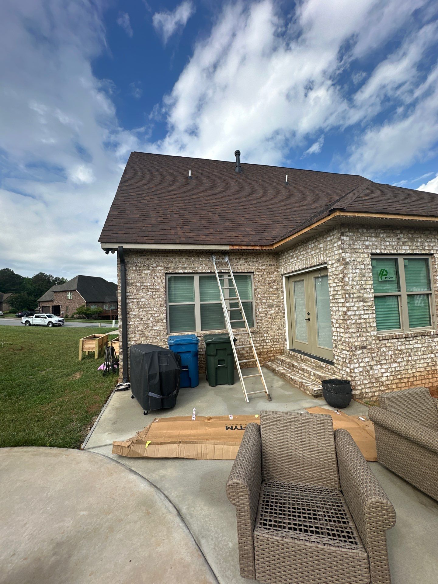 6" Seamless Gutters in Dark Bronze by Peak 2 Peak Services LLC