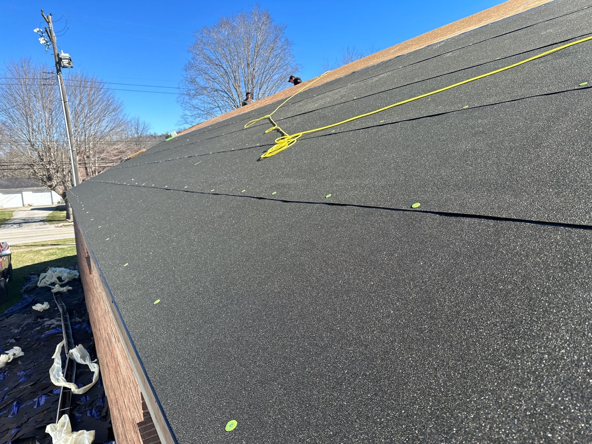 Residential Roofing Installation using GAF Timberline HDZ Charcoal by Nitro Roofing and Construction