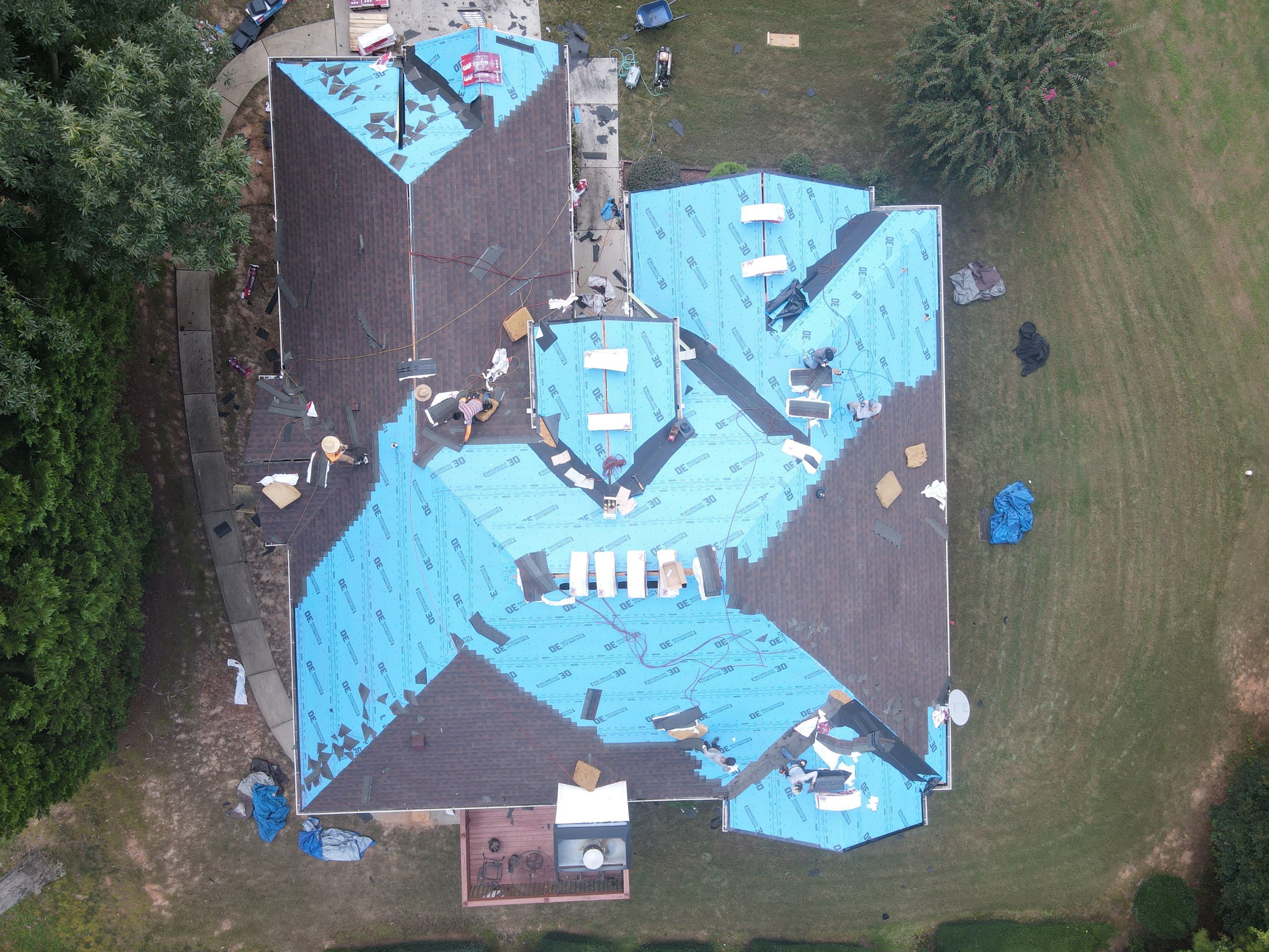 Residential Roofing Installation using GAF by Inspector Roofing and Restoration