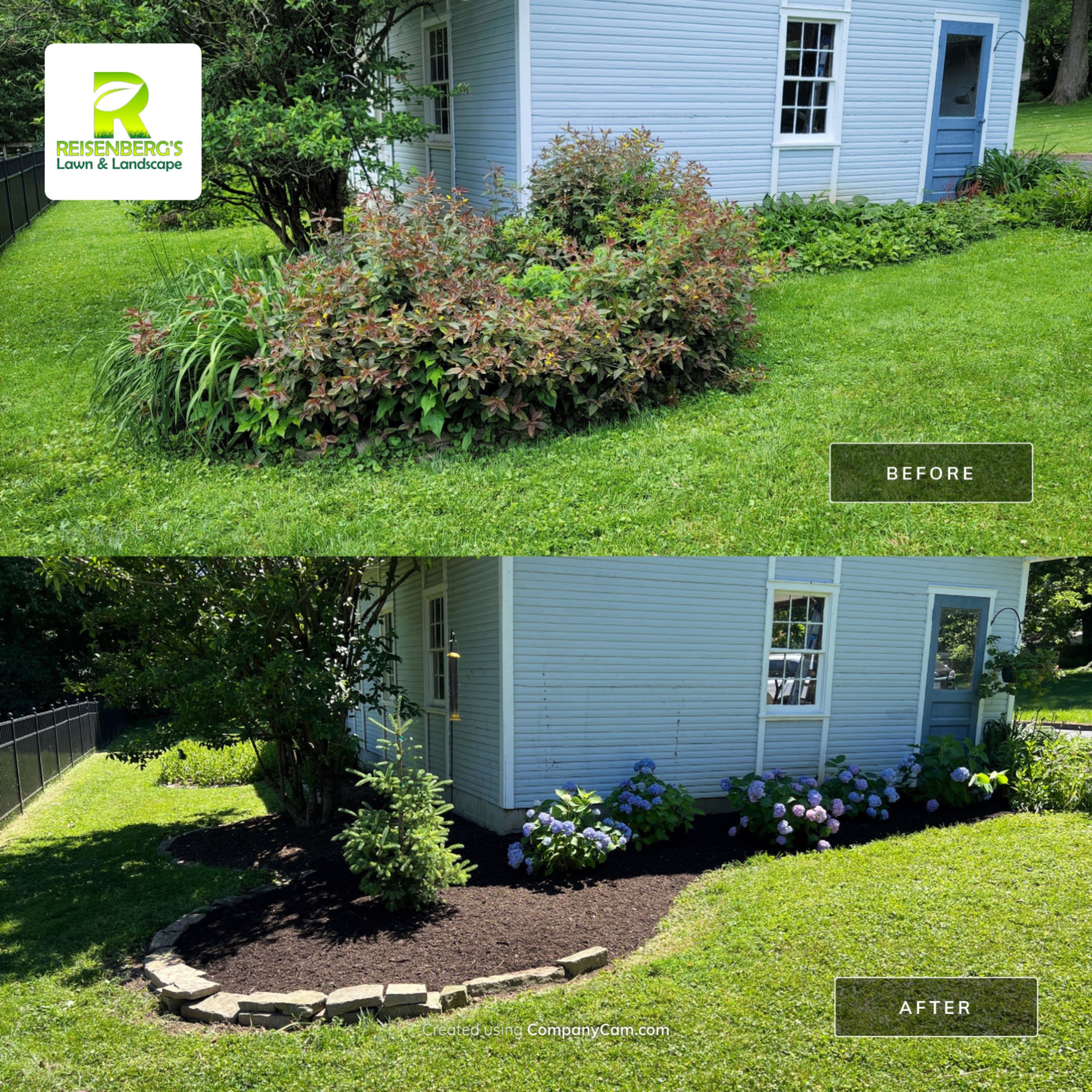 Landscape Tear Out & Install by Reisenberg’s Lawn & Landscape, LLC