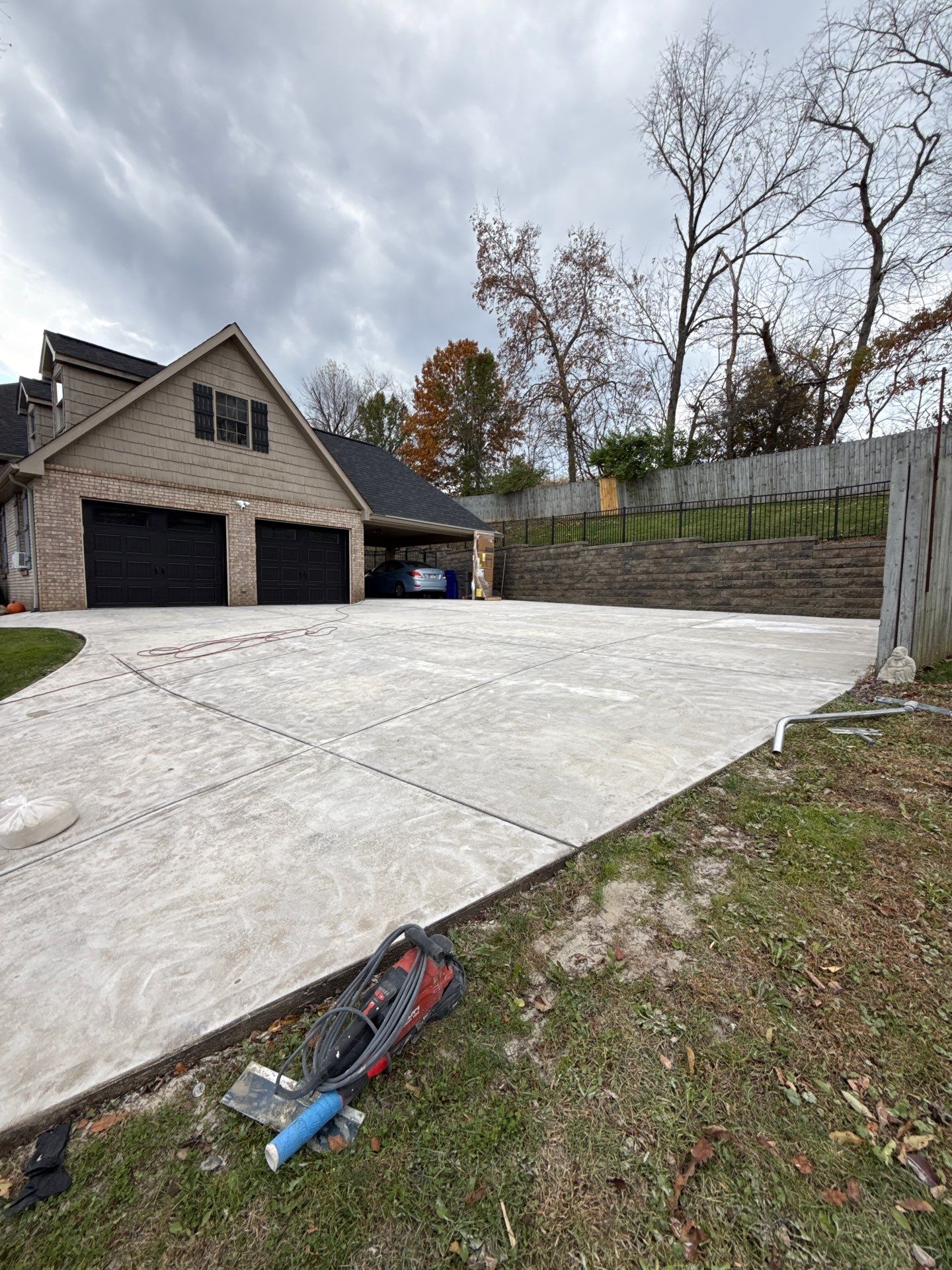 Steep Driveway Project in Sarver by Floors in a Day, Inc