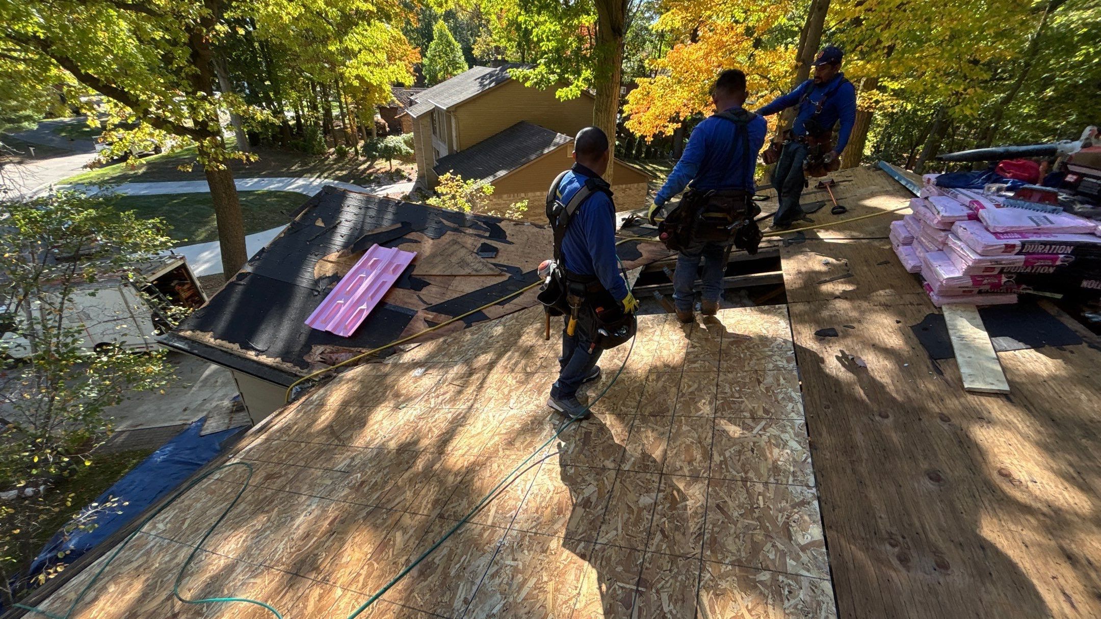 Roof Replacement using Owens Corning Driftwood by 180 Contractors