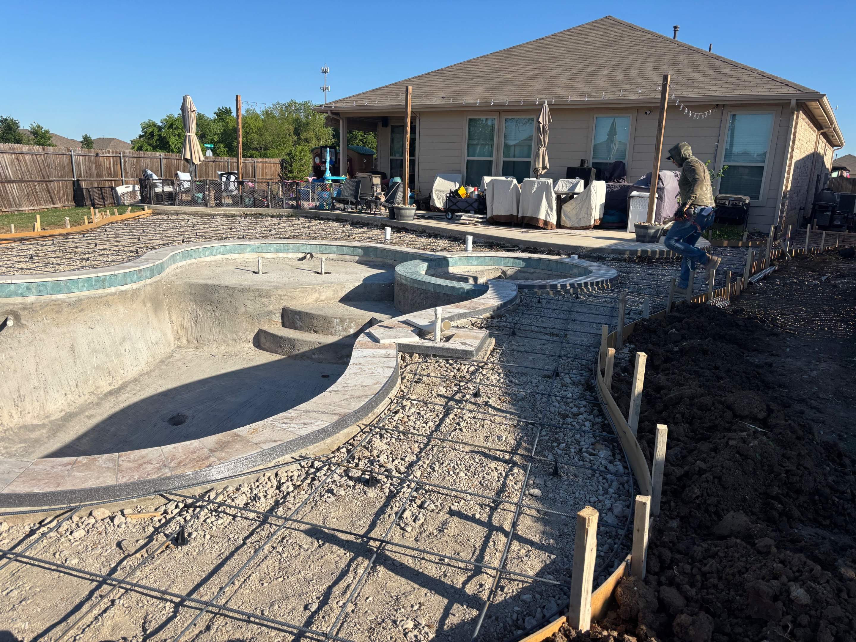 Freeform Pool with Waterfall Rock by Pinnacle Pools and Spas - DFW