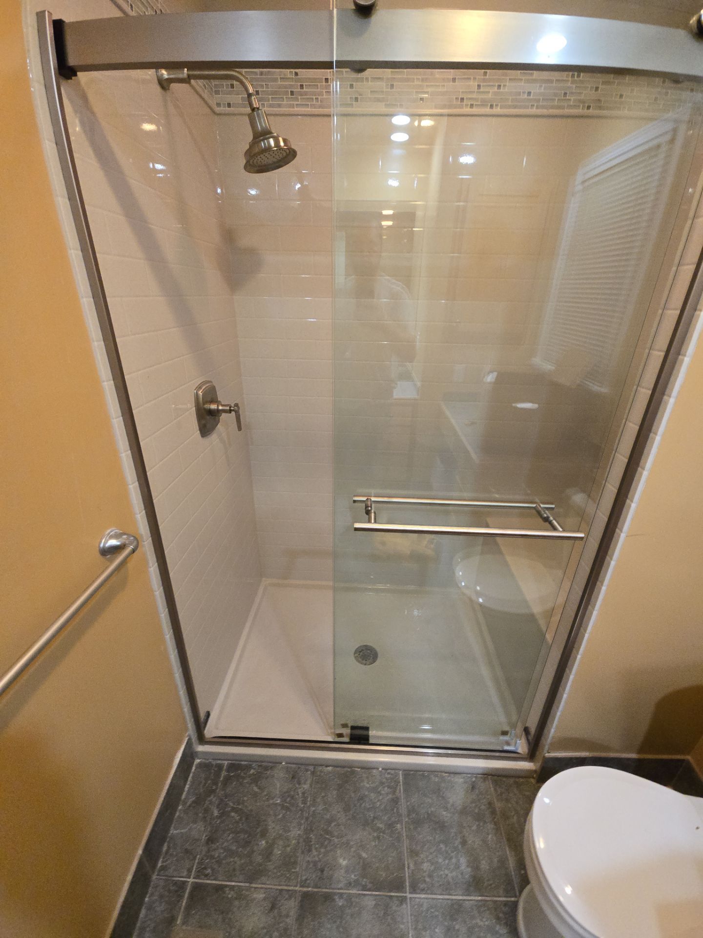 Onyx with Tile Inlay by The Shower Company