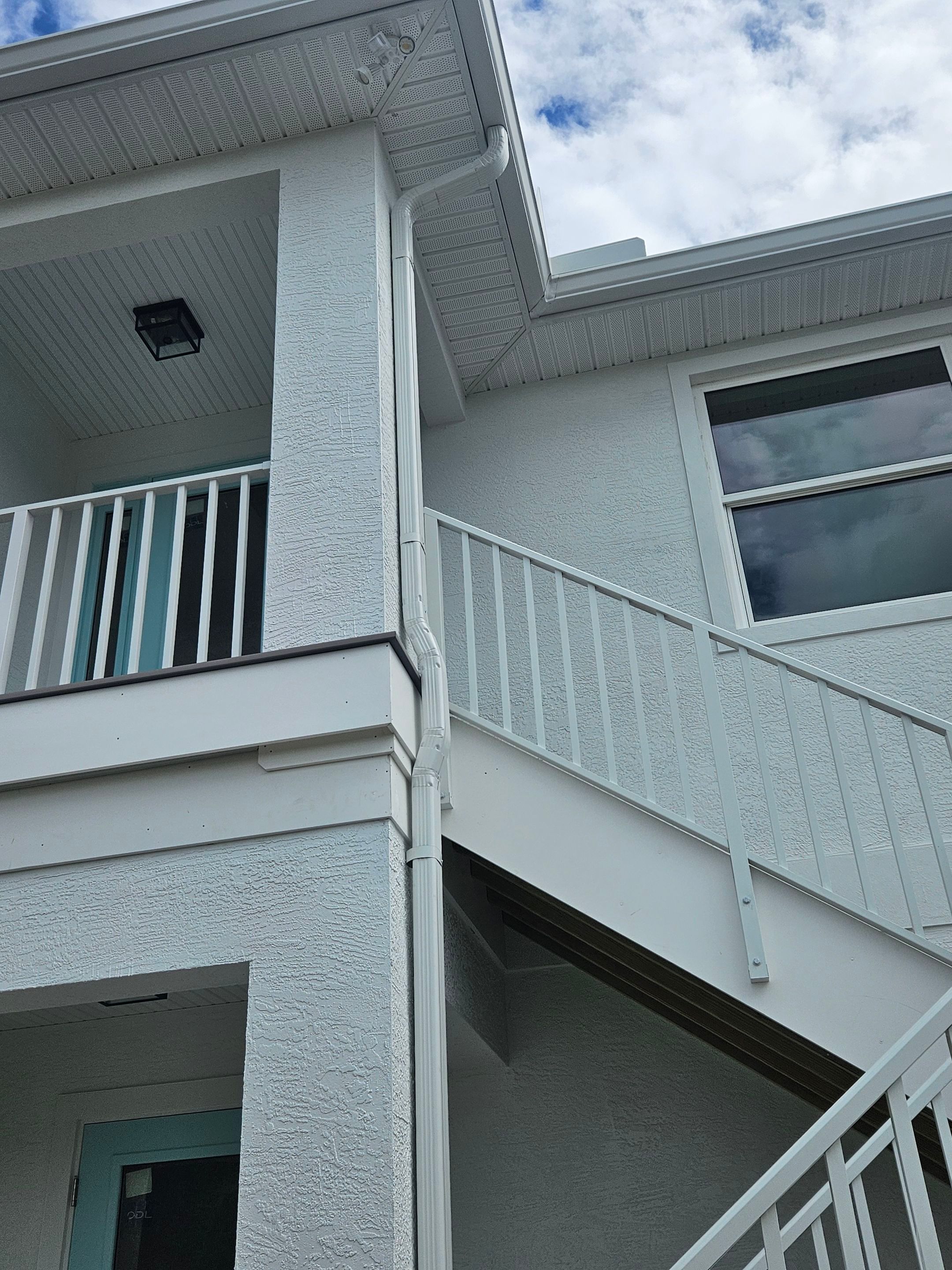 6-inch K-style Seamless Gutters and 3x4 Downspout Elbow Installation in Englewood, FL  by Gutter Professors