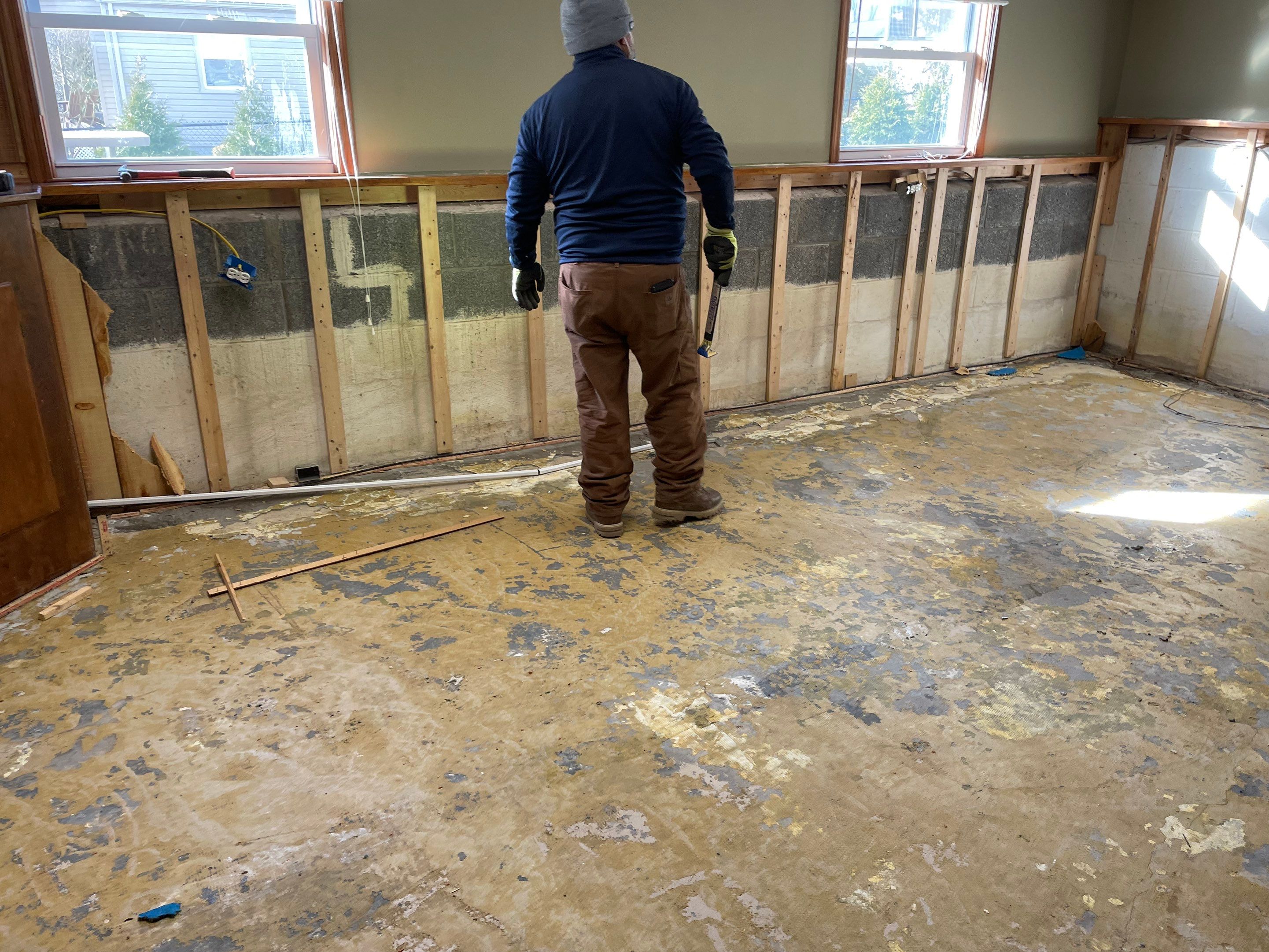 Basement Remodel using Wood by Home Concepts Construction