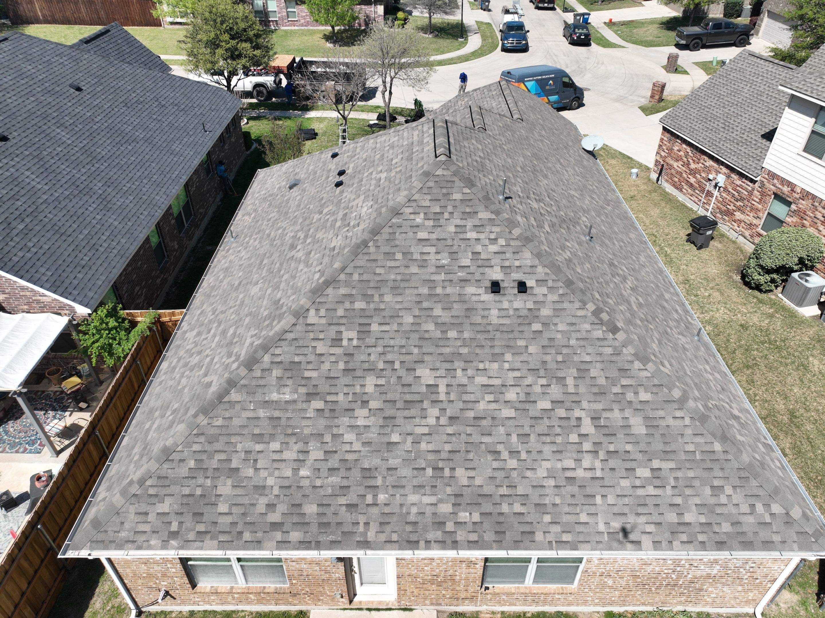 Residential Roofing Installation using Malarkey Highlander Weathered Wood Plus by OneSource Roofing and Restoration
