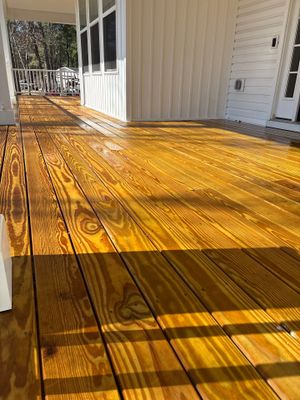 Deck using Wood Sealant