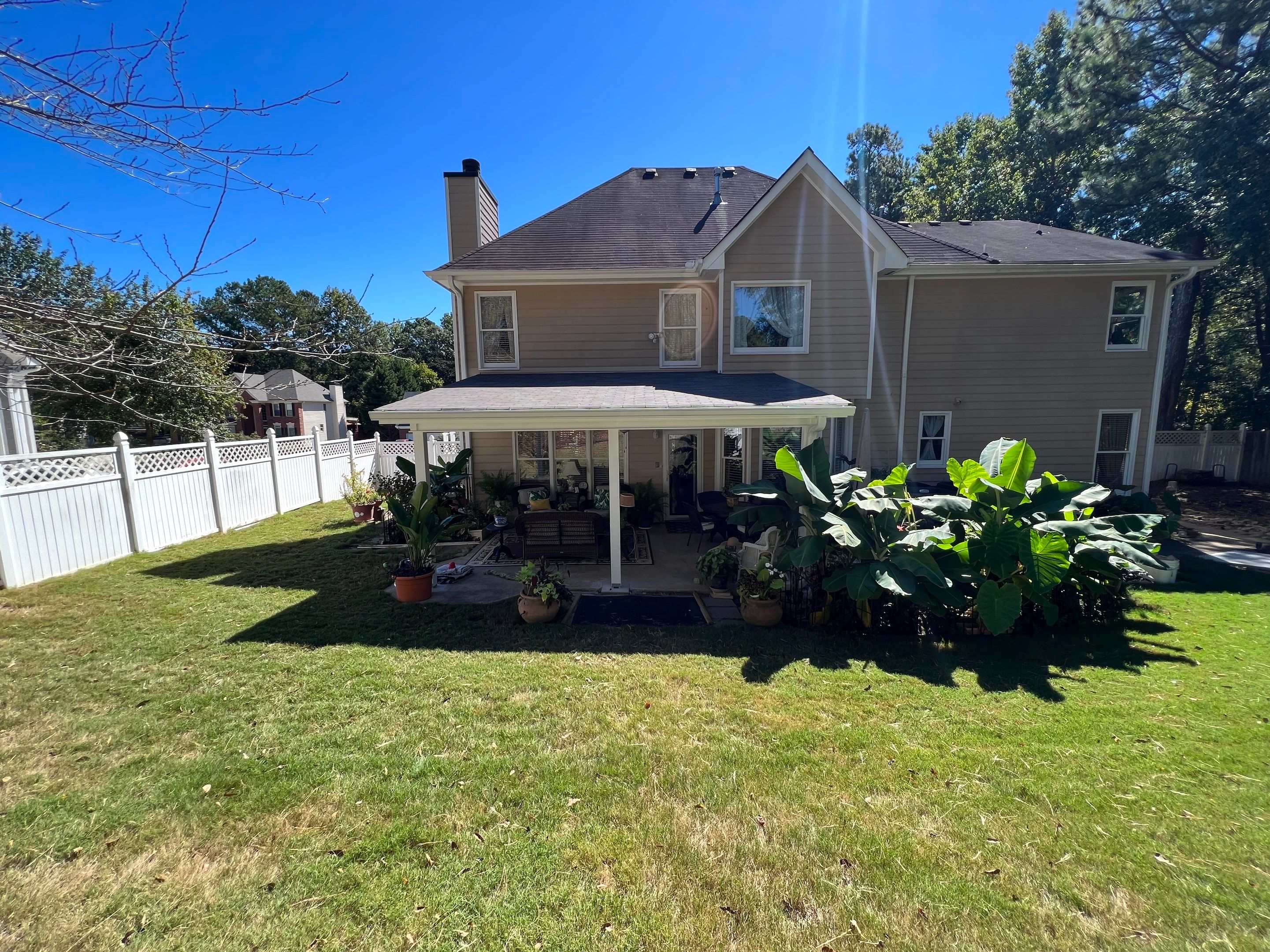 Custom Covered Patio and Shed Roof Installation in Ellenwood by Swift Home Renovations