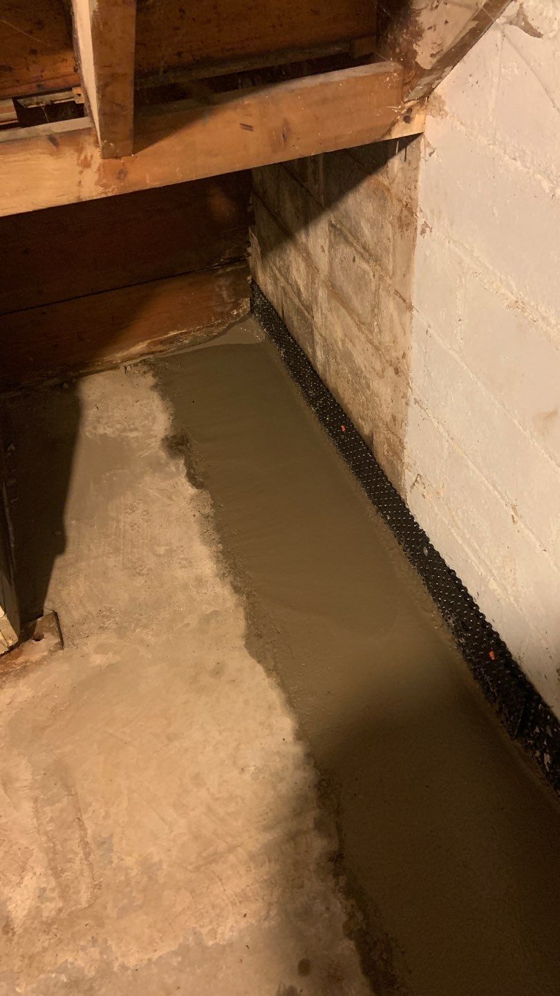 Interior Drain Tile - South MPLS by Waterproofing Northeast