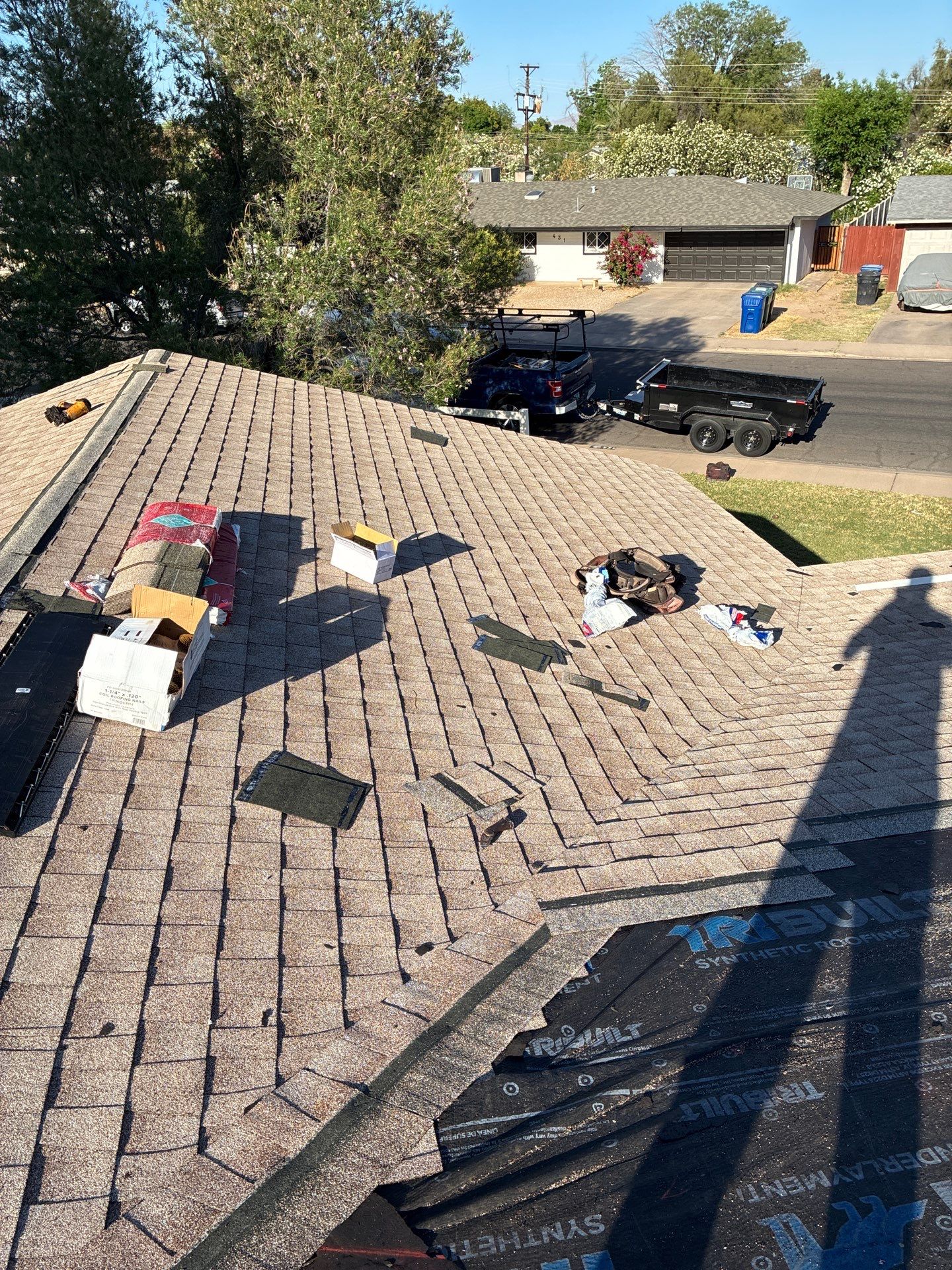 New GAF Roof in Mesa, Arizona by Weather-Tite Roofing