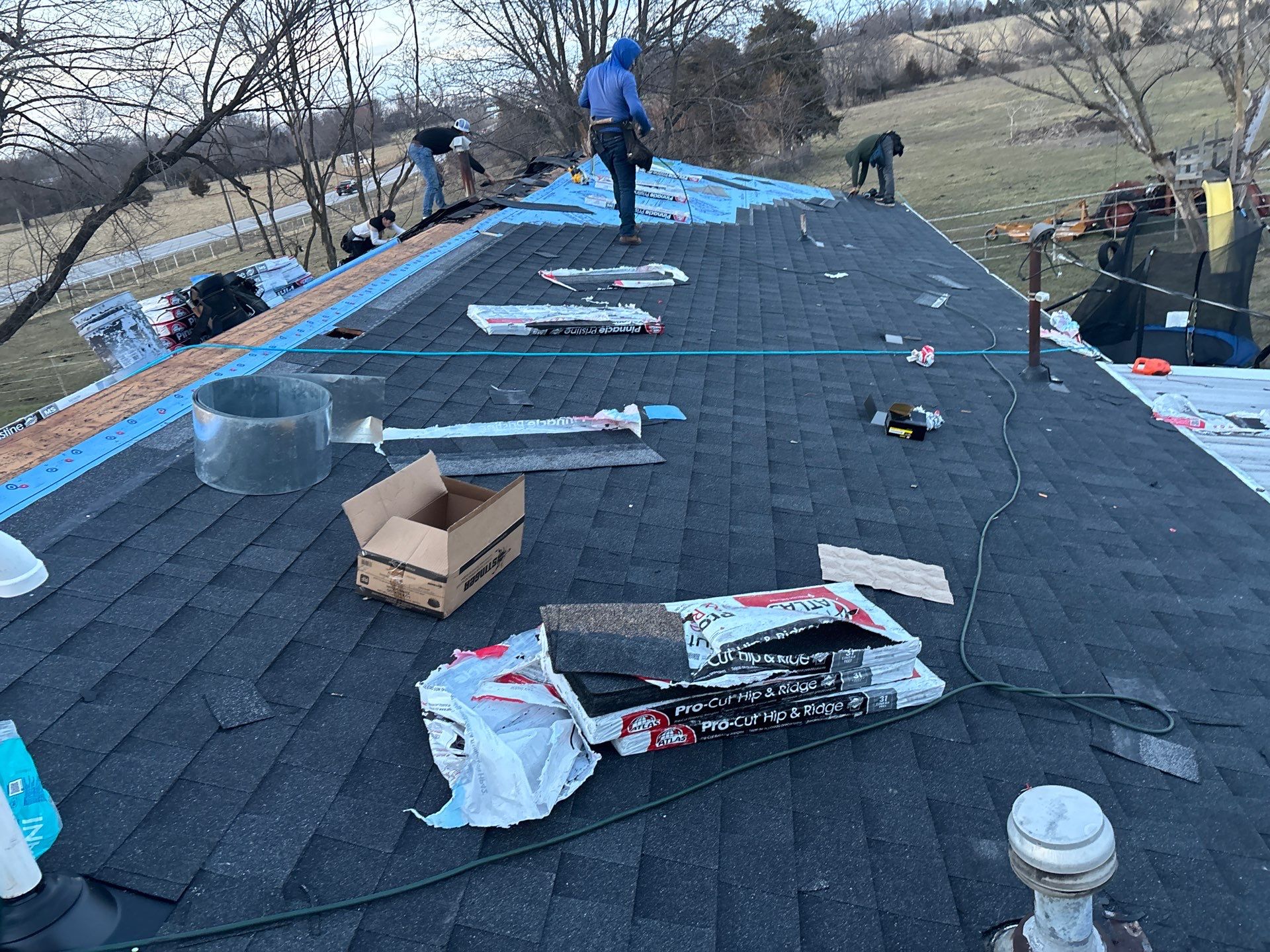 Residential Roofing & Gutter Guards Install  by Titan Commercial & Residential Roofing 