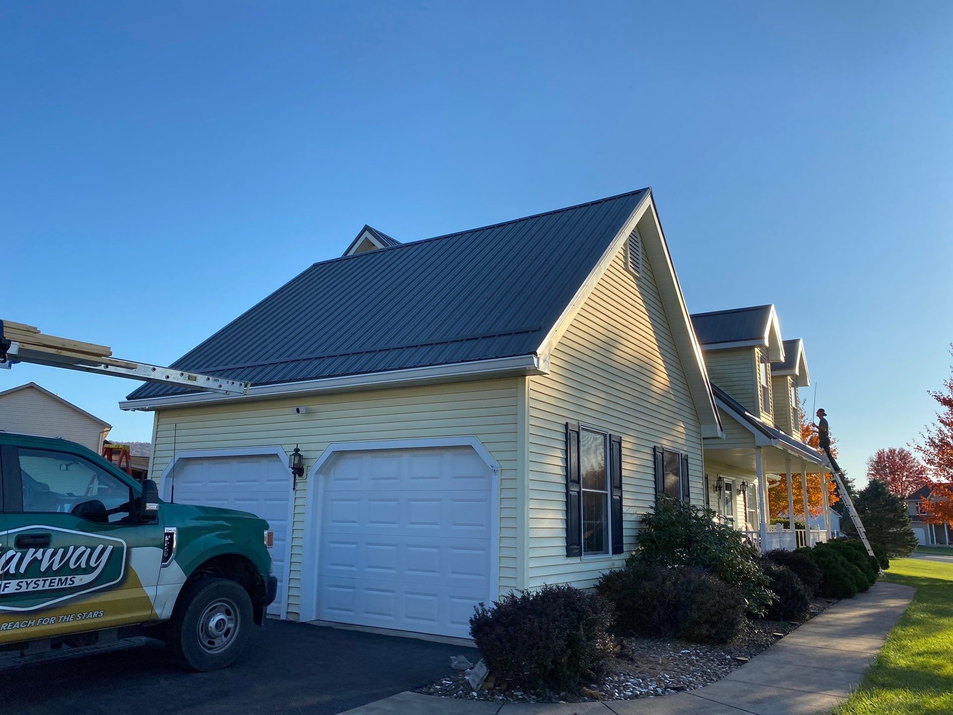 New Metal Roof Replacement in Bellefonte, PA by Starway Roof Systems