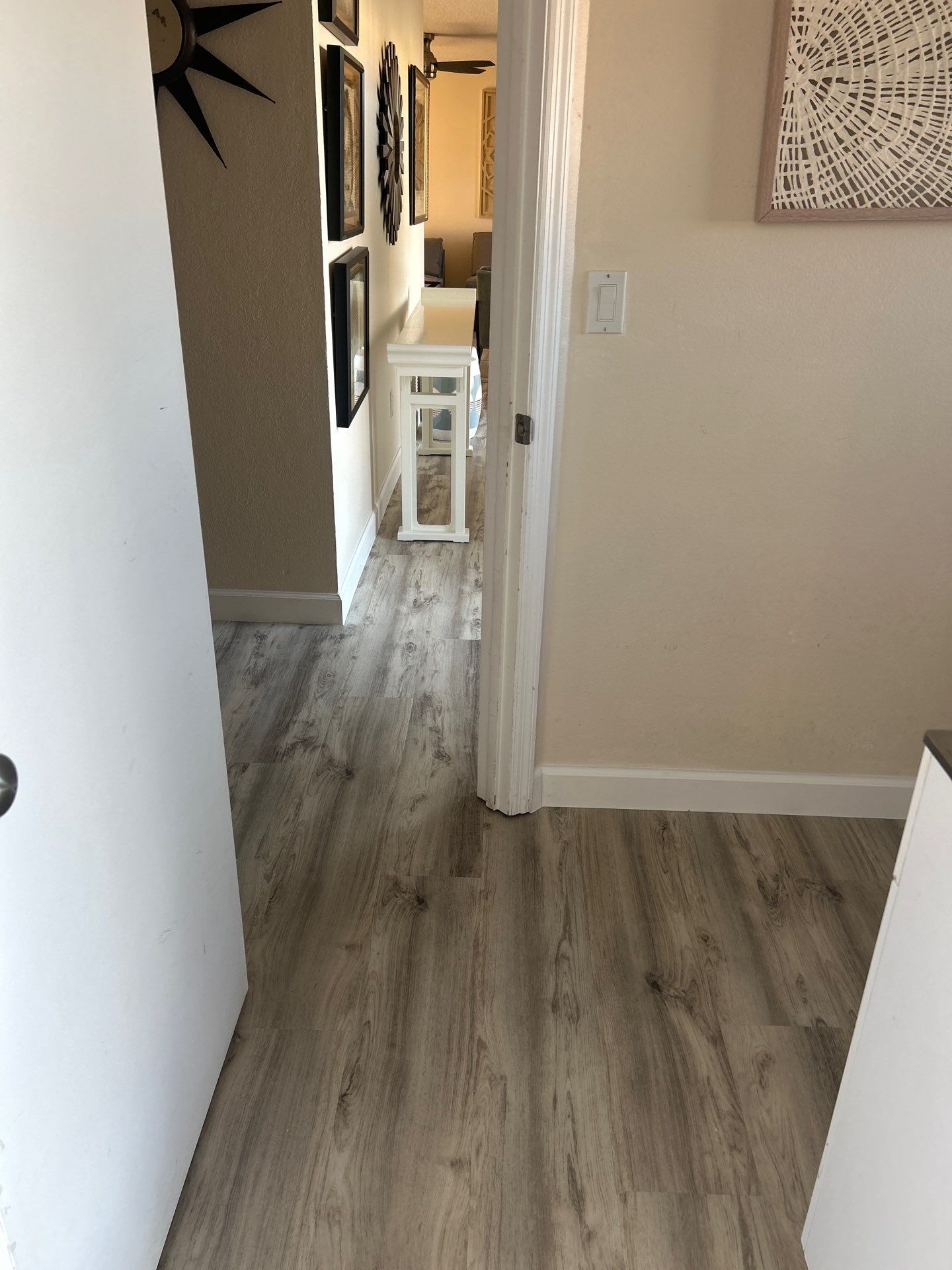 LVP Install in living room/ Kitchen by Vrmmm Flooring