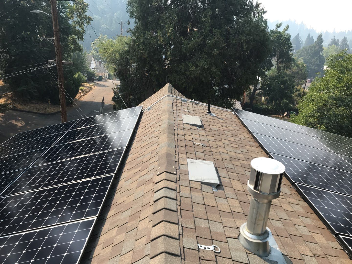 Solar powering this home by Byers Enterprises 