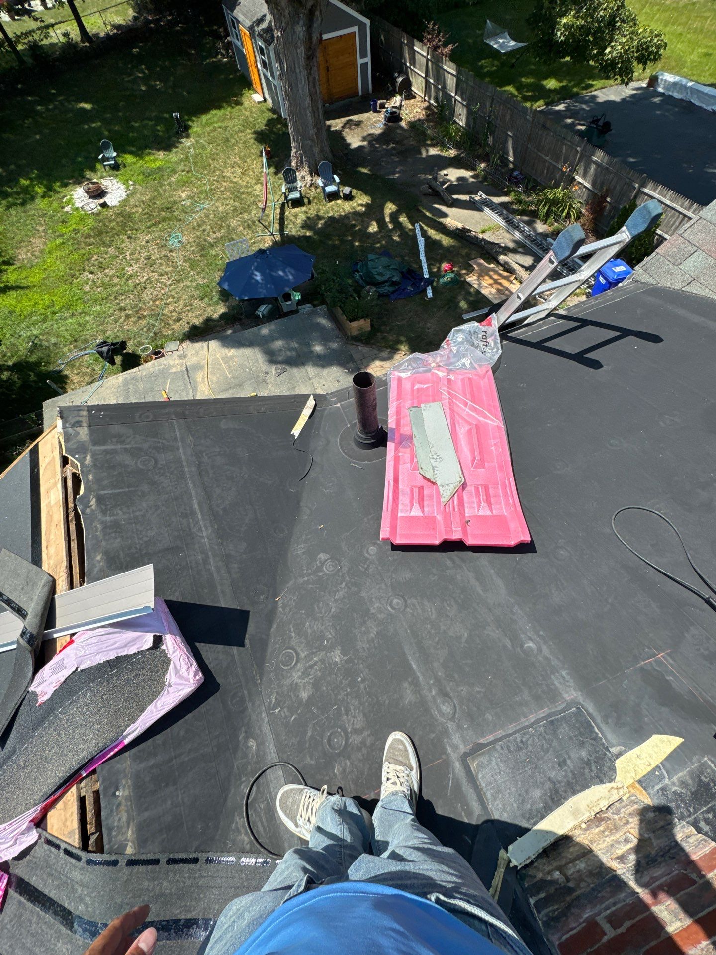 Full Roof Replacement + Custom Gutter Install | Onyx Black Finish by Mighty Dog Roofing of Greater Middlesex County