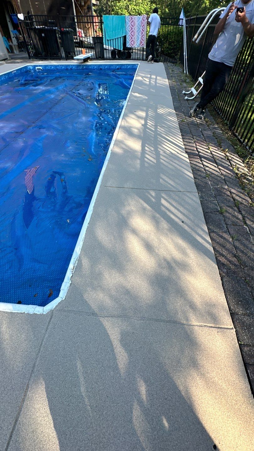 Pool Deck Project in Coraopolis by Floors in a Day, Inc