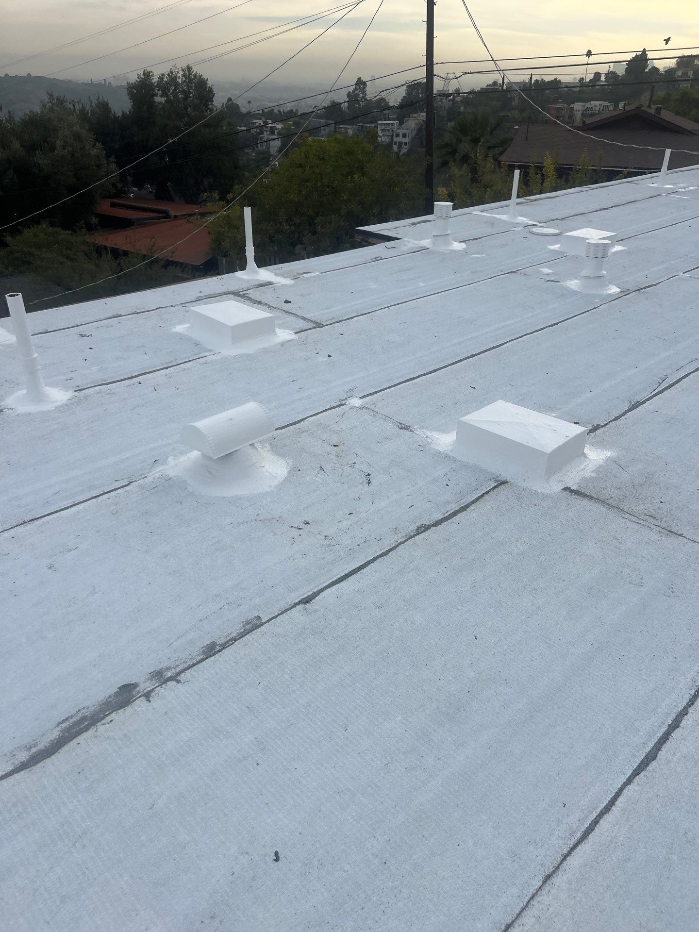 Residential reroofing project in Eagle Rock by Hull Brothers Roofing