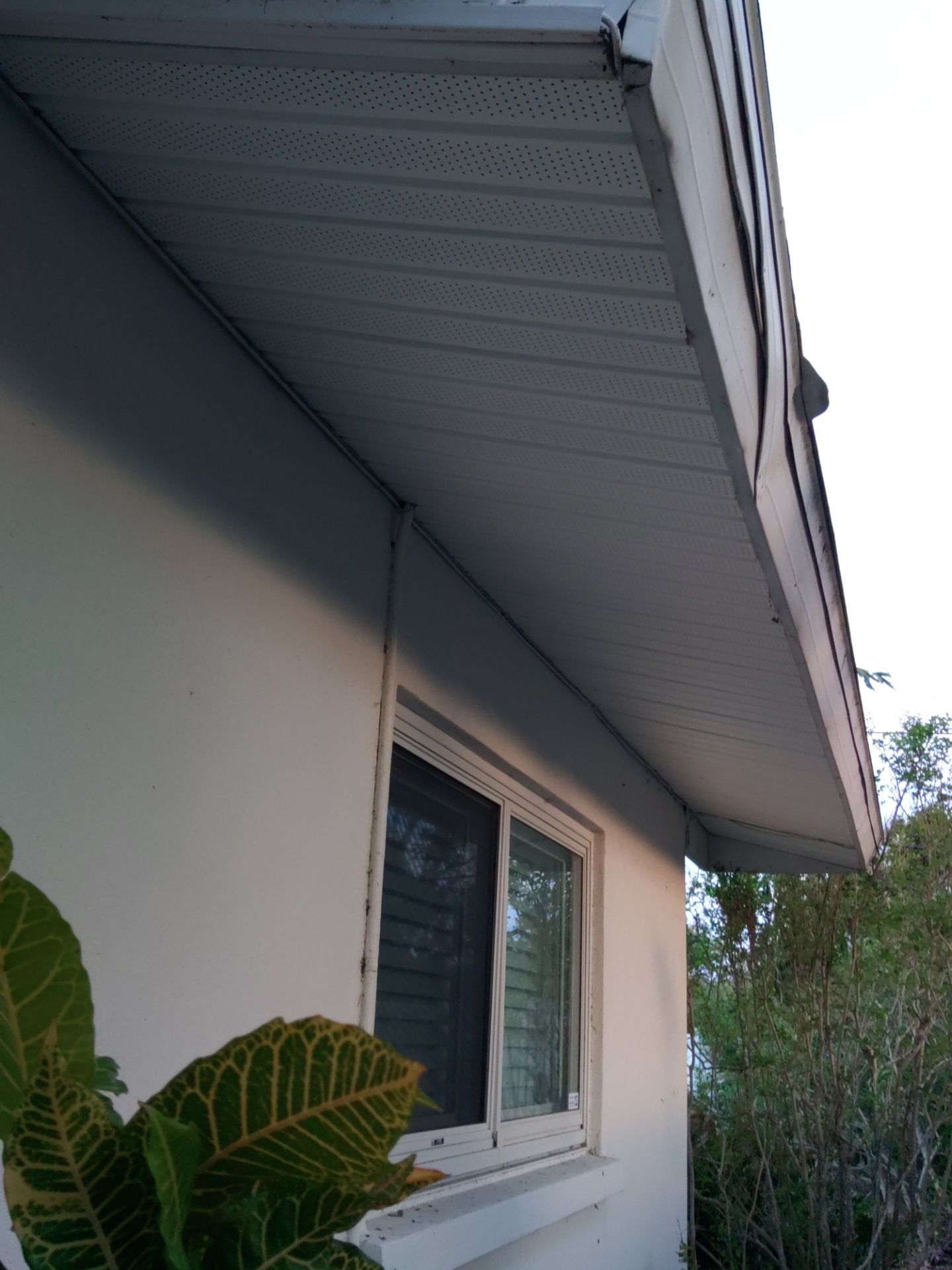 Soffit White Vinyl Installation FL by Gutter Professors