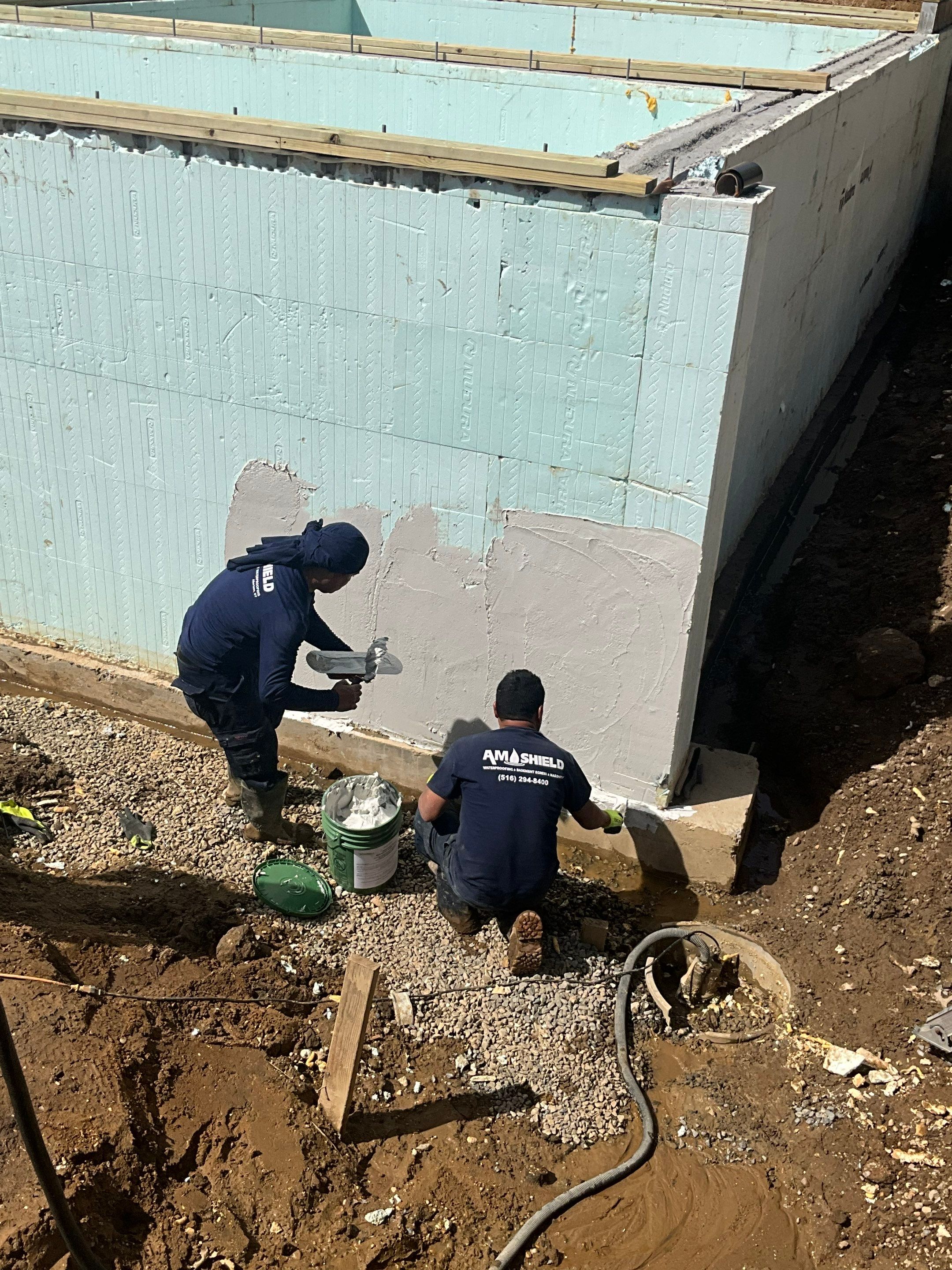 Everit Pl. Hewlett, NY by A.M. Shield Waterproofing, Corp.