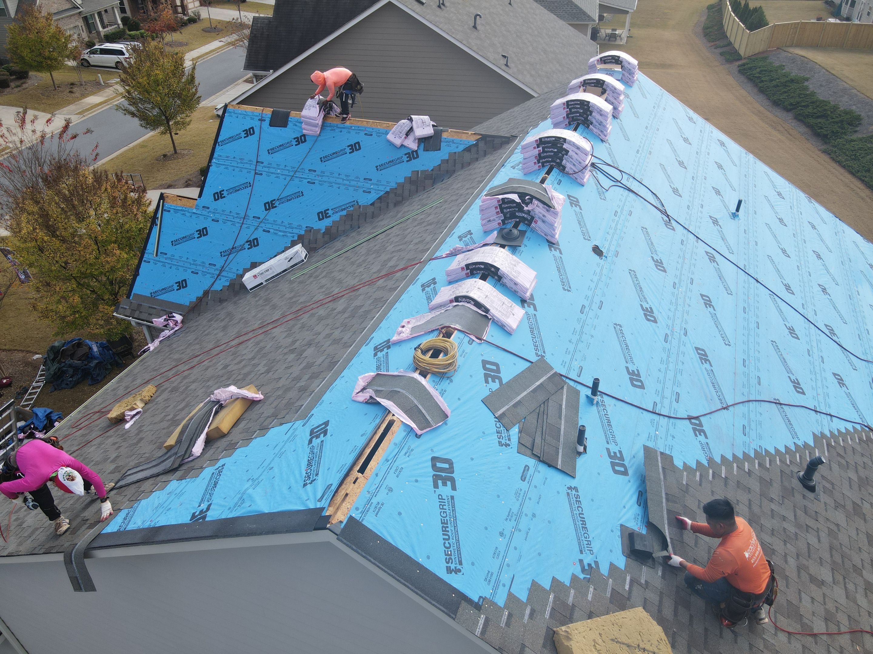Residential Roofing Installation using Owens Corning by Inspector Roofing and Restoration