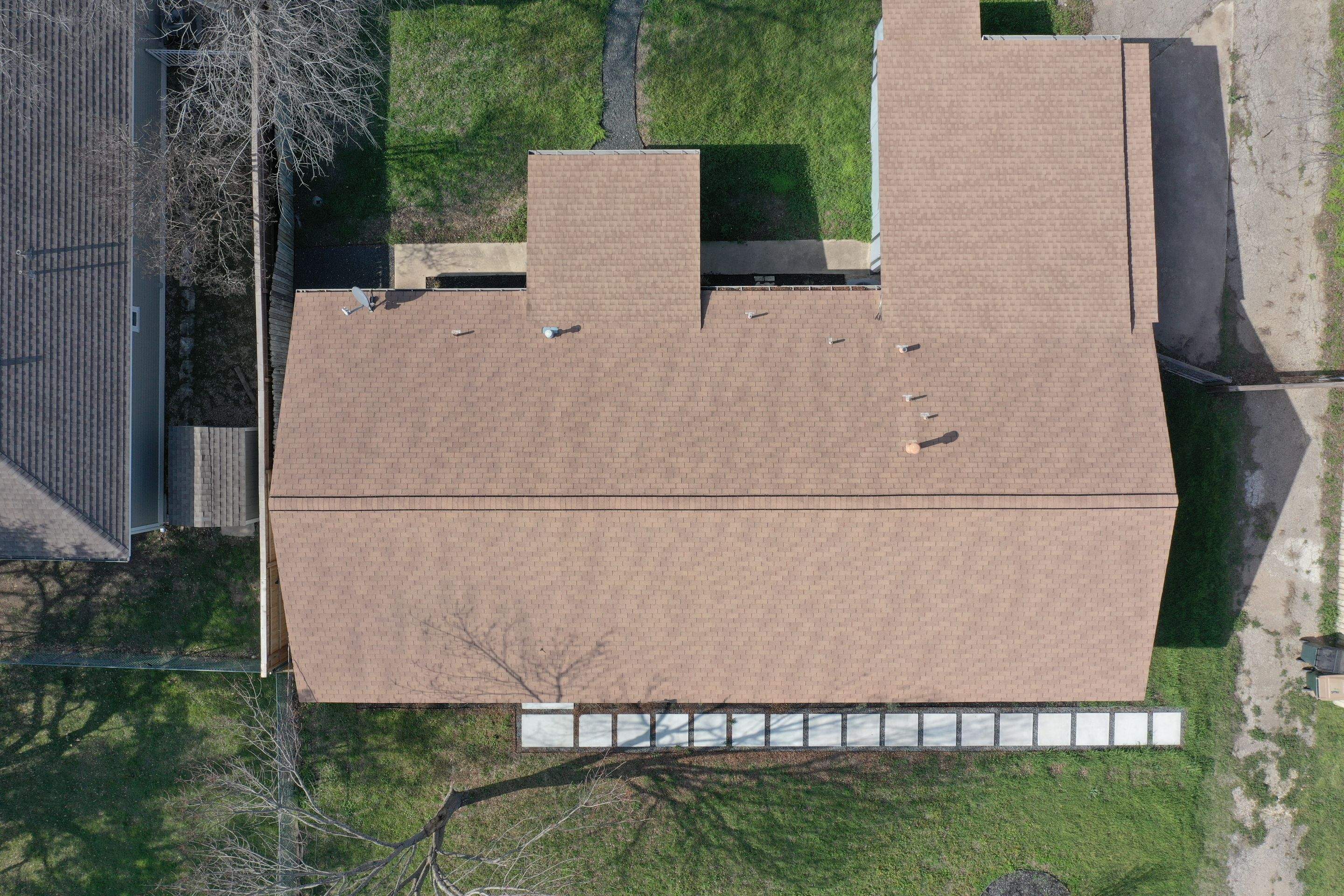 Residential Roof Replacement using GAF - HDZ - Charcoal by Action Exteriors Austin