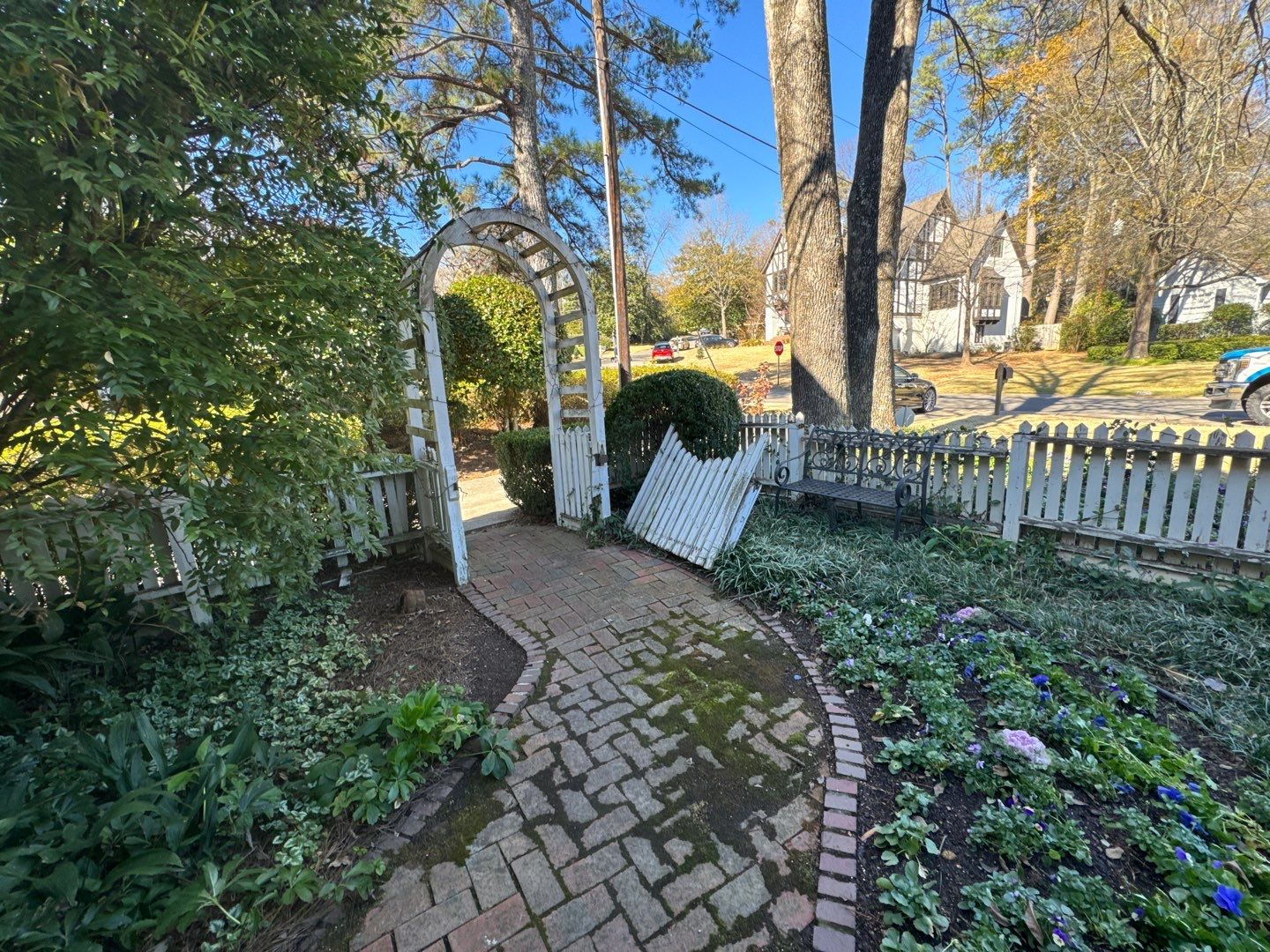 Montcrest - Fence by Pillar and Pine